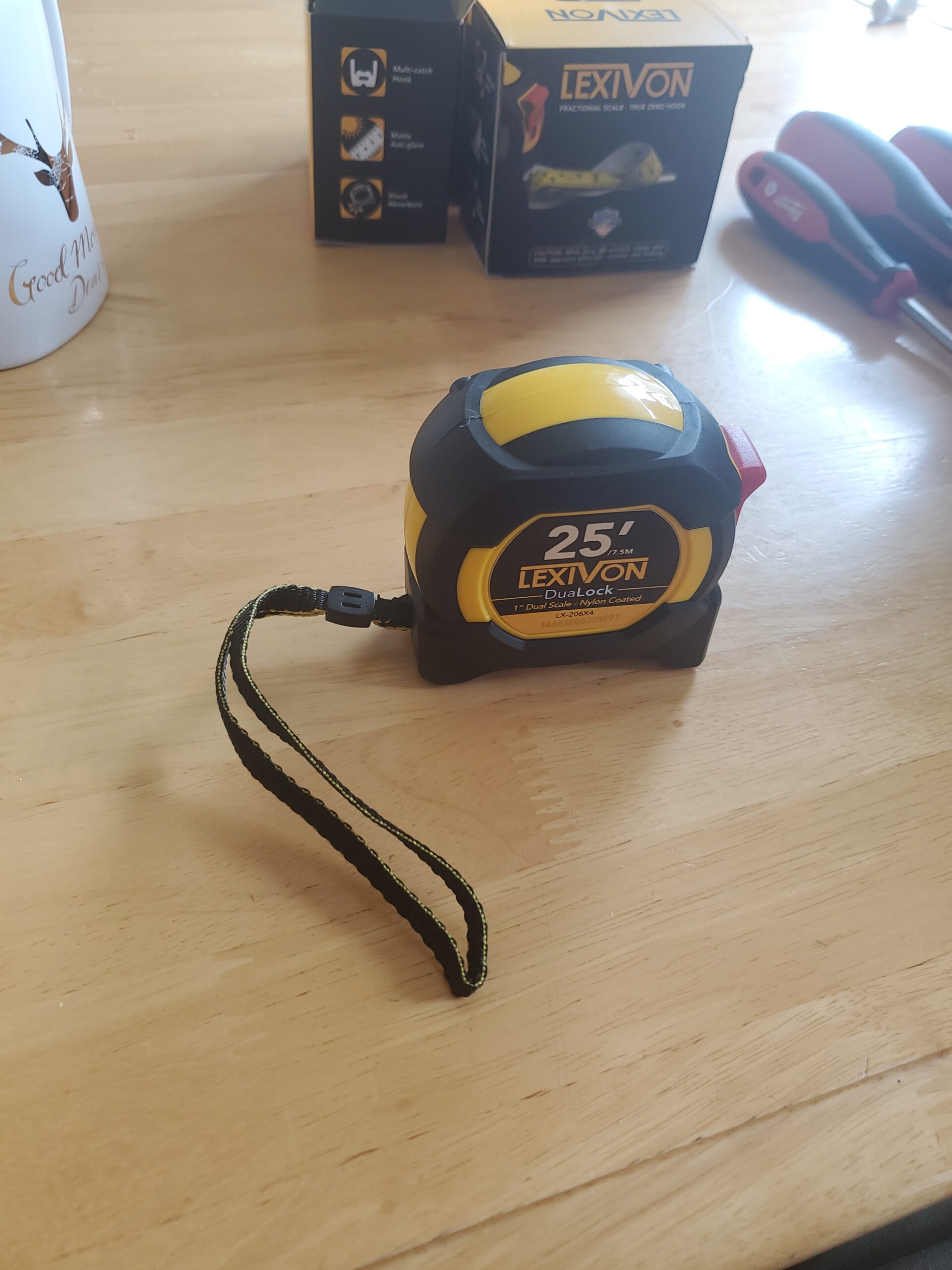 Lexivon 2 in 1 Digital Laser Tape Measure | 130ft/40m Laser Distance Meter Display On Backlit LCD Screen with 16ft/5m AutoLock Measuring Tape | Ft/Inch/Fractions/M/mm(LX-201) customer photo 1