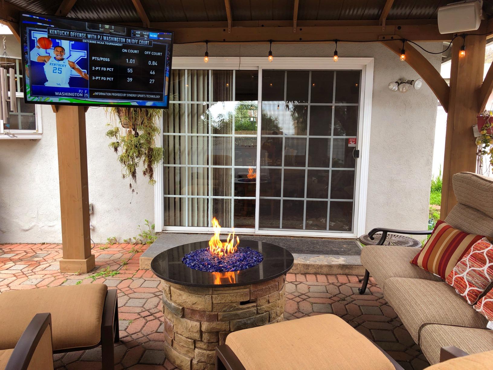 SunBrite Veranda 2 Series 43-inch Full Shade Outdoor TV | 4K Ultra HD HDR LED Weatherproof Television - Direct Lit LED Screen with All-Weather Remote (SB-V-43-4KHDR-BL) customer photo 1