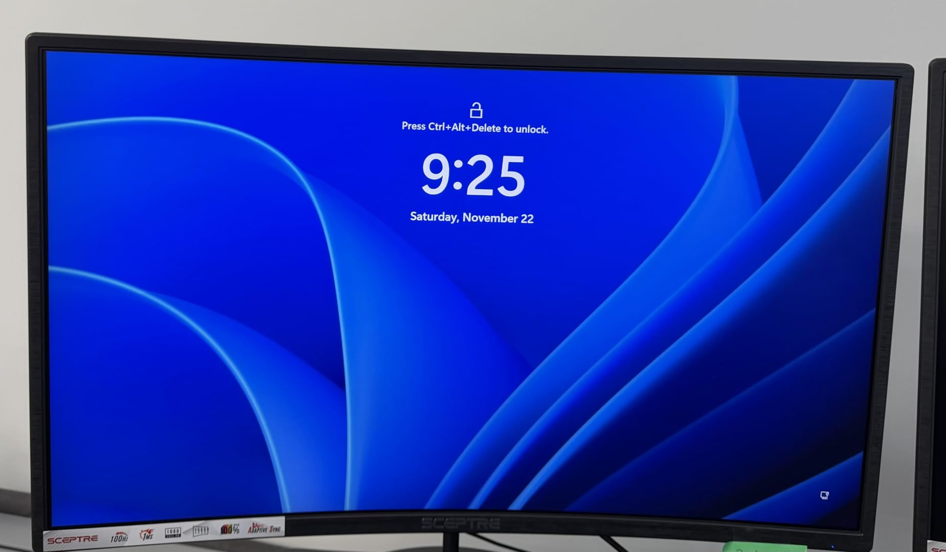 Sceptre Curved 27-inch Prime Monitor up to 100Hz 1080p, HDMI x2, VGA, 99% sRGB, Built-in Speakers, R1500, Machine Black 2025 (C275W-1920RN Series) customer photo 1