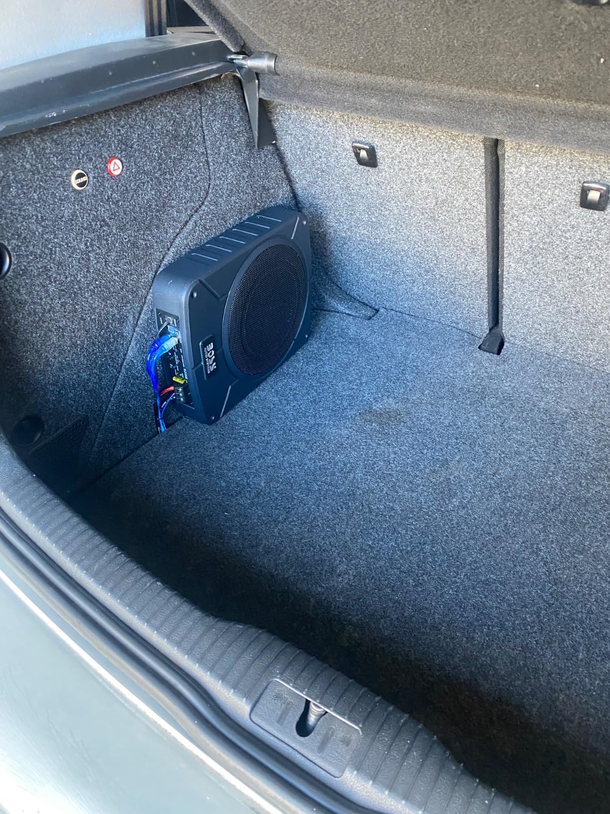 BOSS Audio Systems BAB10 Amplified Car Subwoofer - 1200 Watts Max Power, Low Profile, 10 Inch Subwoofer, Remote Subwoofer Control, Great for Vehicles That Need Bass But Have Limited Space customer photo 2