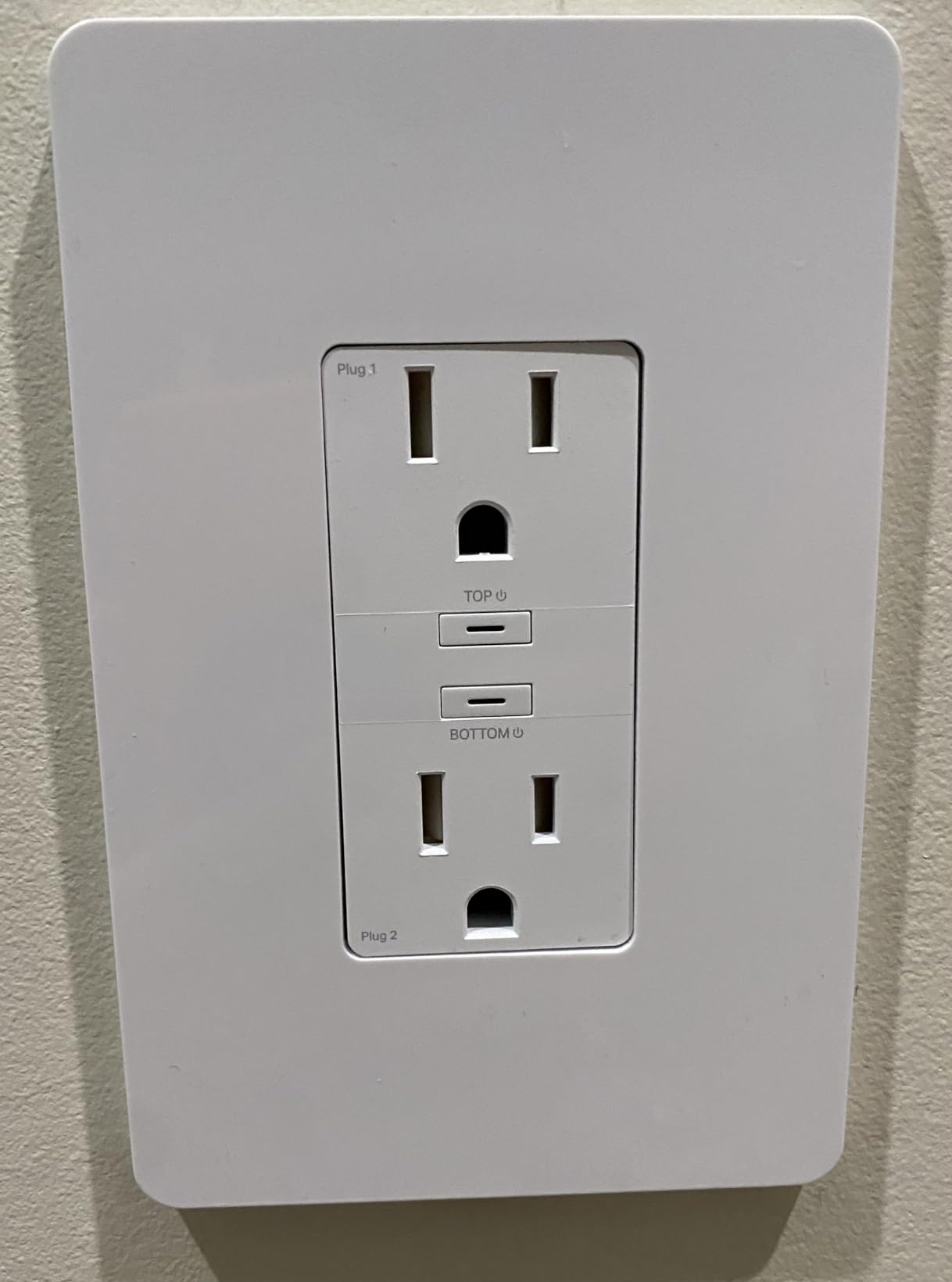 Kasa Smart Plug KP200, In-Wall Smart Home Wi-Fi Outlet Works with Alexa, Google Home & IFTTT, No Hub Required, Remote Control, ETL Certified, White, 1 Pack customer photo 2