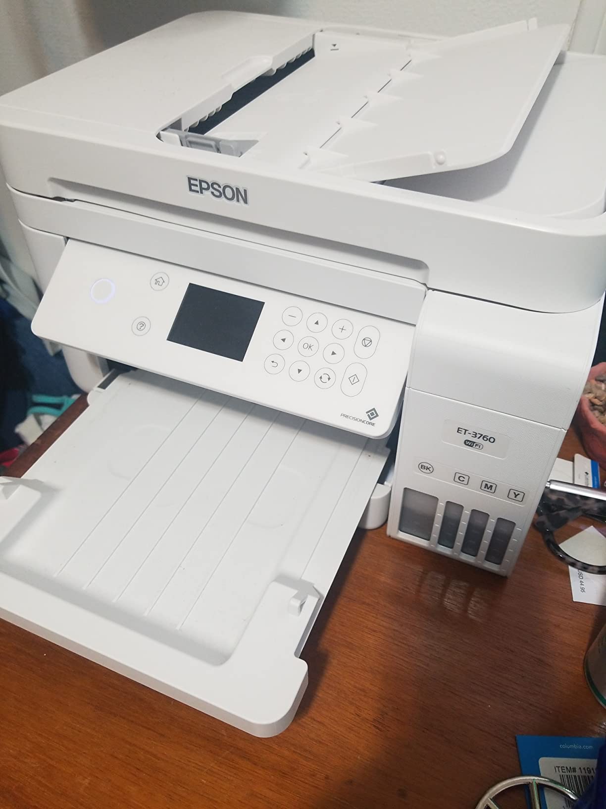 Epson EcoTank ET-3760 Wireless Color All-in-One Cartridge-Free Supertank Printer with Scanner, Copier and Ethernet customer photo 1