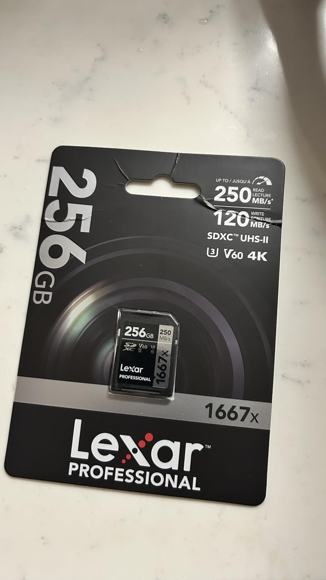 Lexar 128GB Professional 1667x SD Card, UHS-II, C10, U3, V60, Up To 250MB/s Read customer photo 1