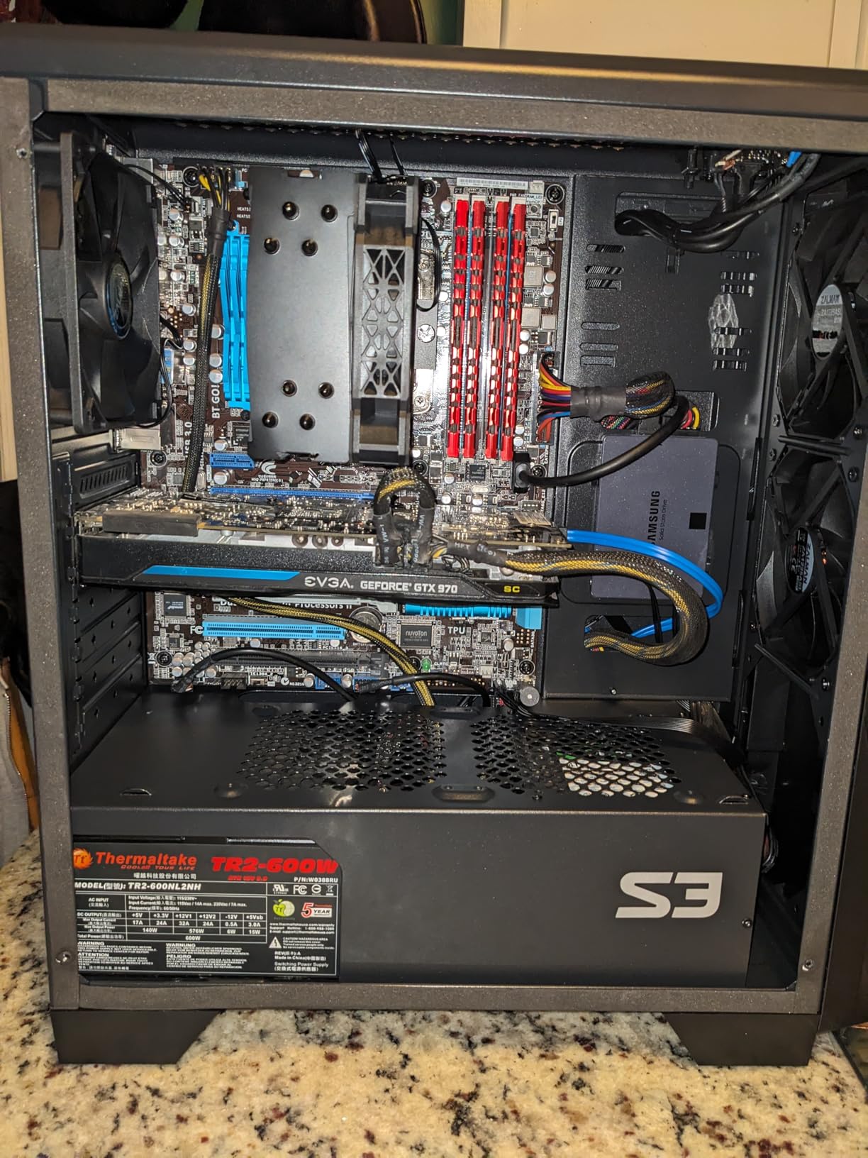 Zalman - S3 - ATX Mid-Tower PC Case - Full Acrylic Side Panel - 3x Case Fan 120mm Pre-Installed, Black customer photo 1