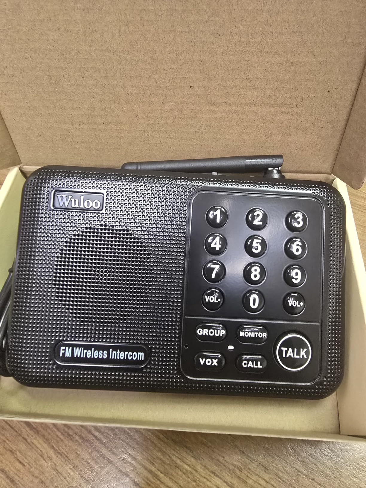 Wuloo Intercoms Wireless for Home 5280 Feet Range 10 Channel 3 Code, Wireless Intercom System for Home House Business Office, Room to Room Intercom, Home Communication System (6 Packs, Black) customer photo 2
