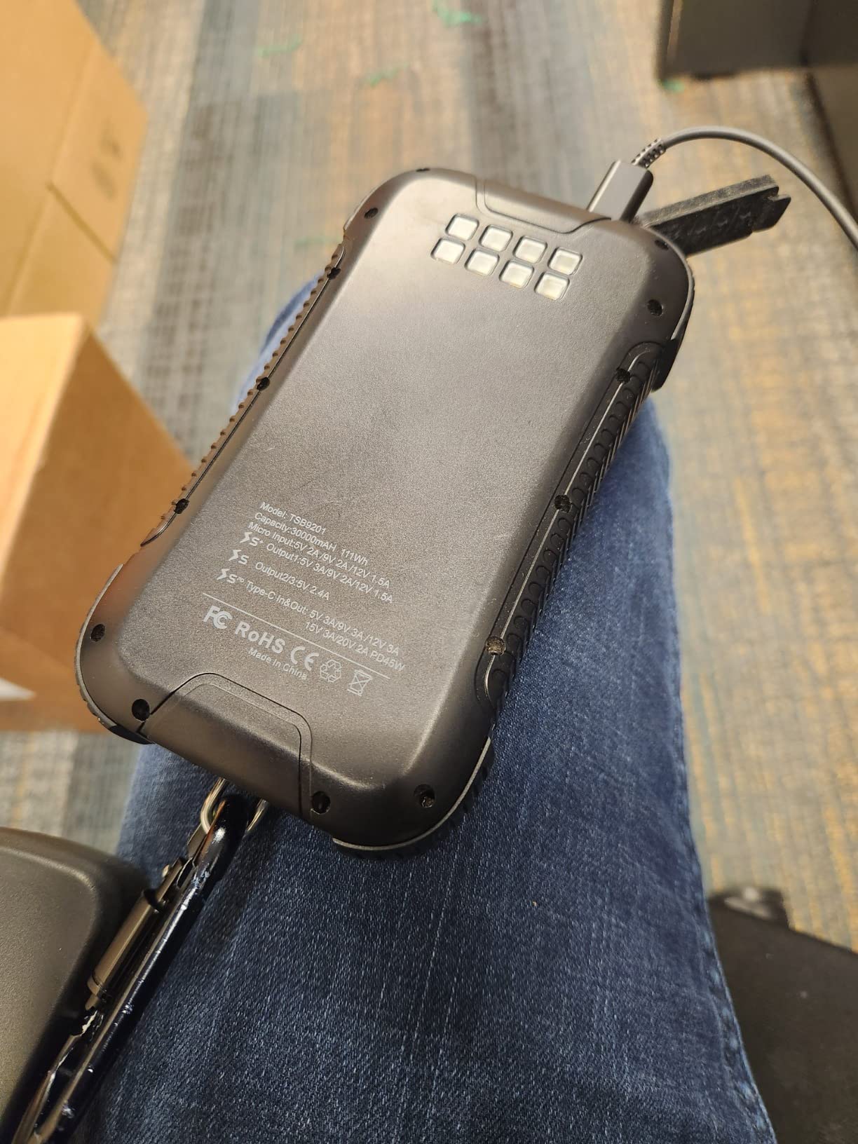 Rugged & Waterproof Power Bank, 30000mAh 45W USB-C Heavy Duty Laptop Portable Charger for Outdoor, Camping, For iPhone 16, 15, iPad, Samsung S24, S23, Android, Steam Deck, MacBook, Chromebook customer photo 2