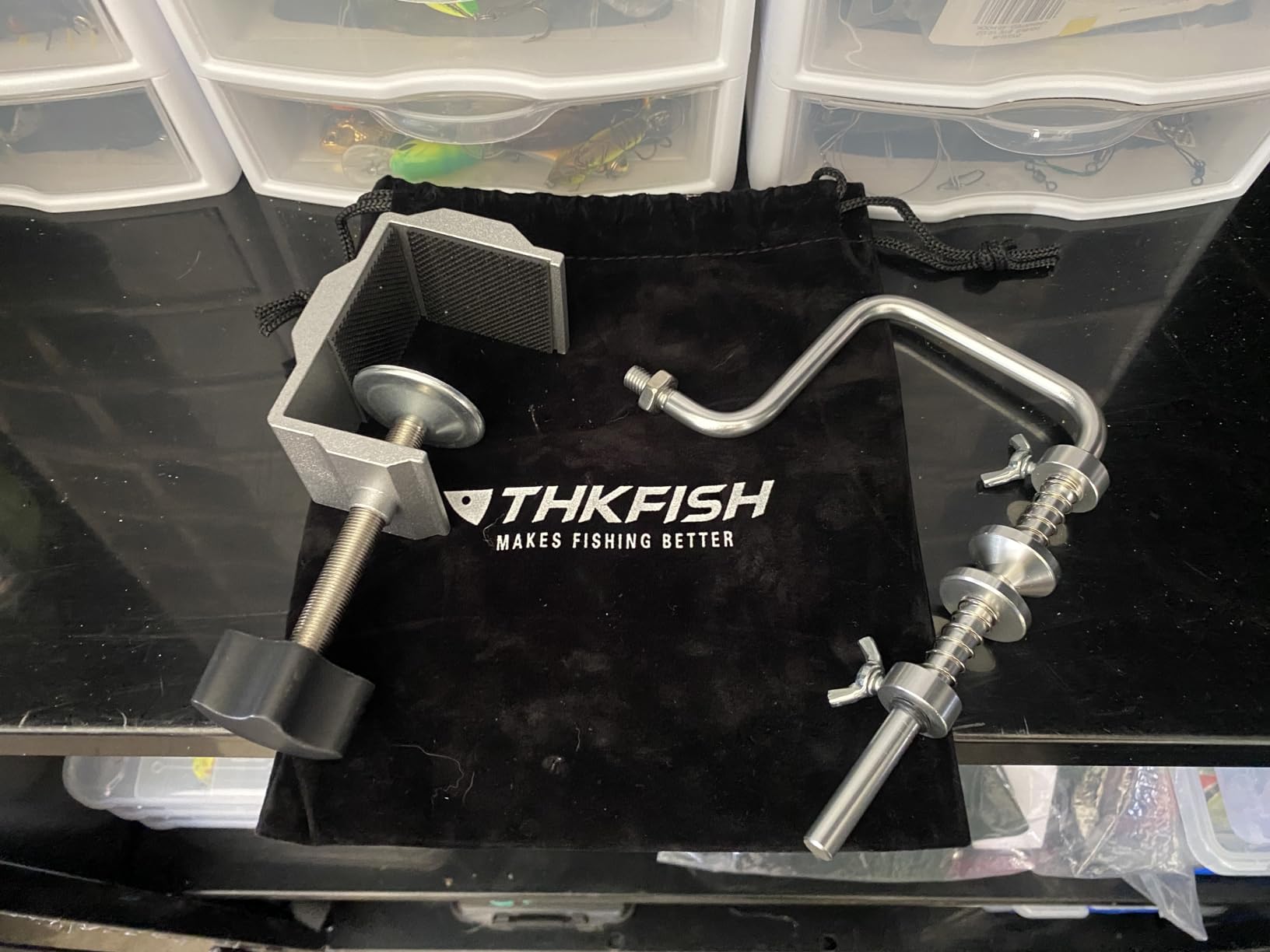 THKFISH Fishing Line Spooler Fishing Line Winder Spooler Fishing Accessories Adjustable Stable Portable Fishing Line Spooler/Fishing Line Remover customer photo 2