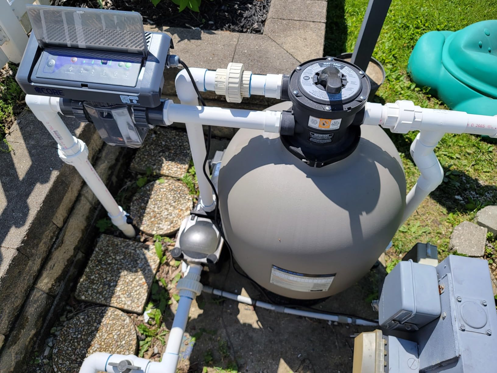 CircuPool CORE35 Salt Chlorinator System | 8 Year Manufacturer Warranty | No DIY Install Penalty | USA Titanium | 1.4 lb CL Output | Electronic Chlorine Generator for Pools up to 35,000 Gallons customer photo 1