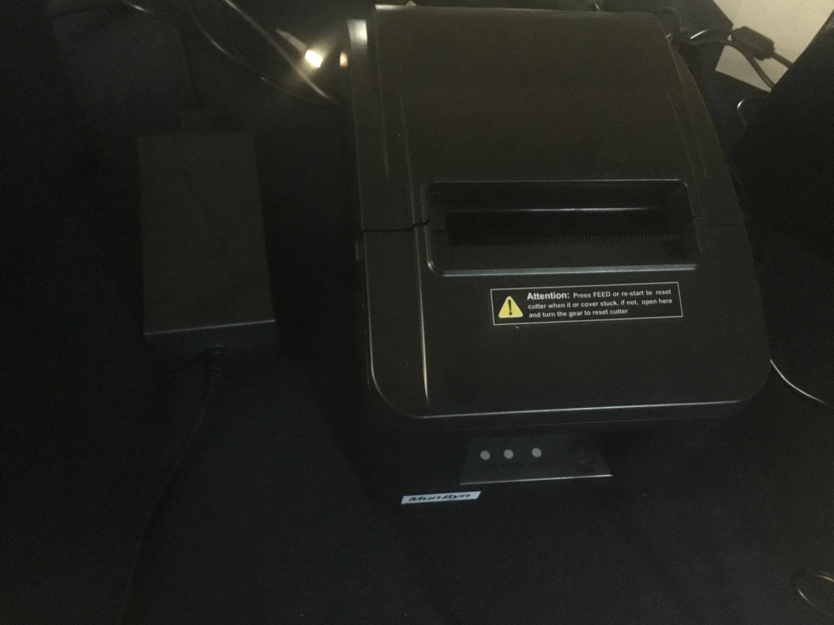 MUNBYN 80mm USB Thermal Receipt Printer, POS Printer with Auto Cutter ESC/POS Command Support Windows Mac, Do Not Support Square (Only USB Interface) customer photo 2