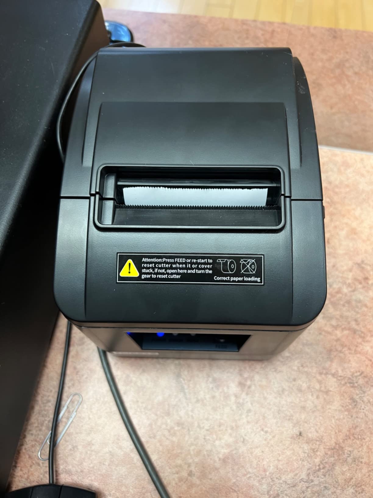 MUNBYN 80mm USB Thermal Receipt Printer, POS Printer with Auto Cutter ESC/POS Command Support Windows Mac, Do Not Support Square (Only USB Interface) customer photo 3