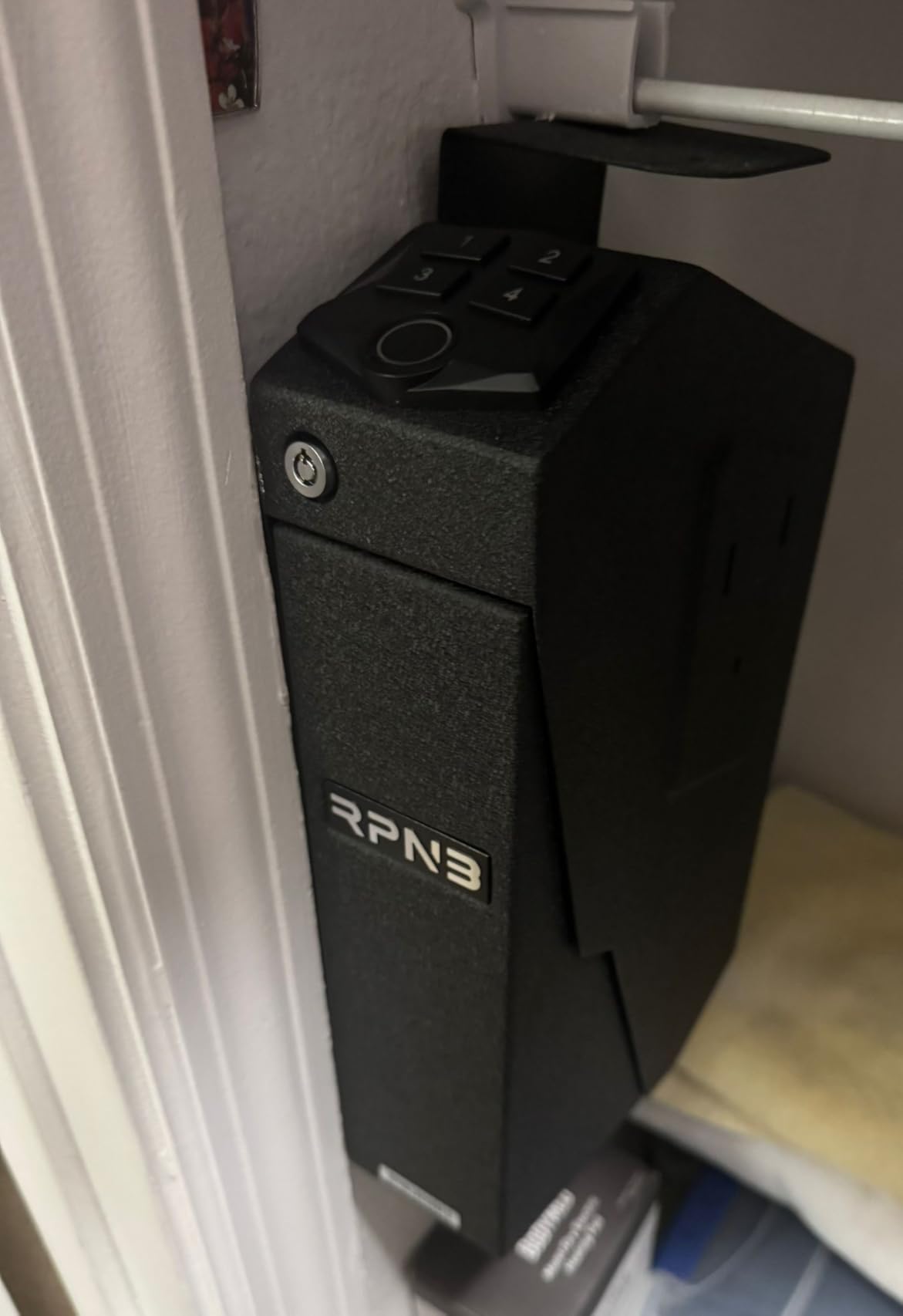 RPNB Mounted Gun Safe - California DOJ Certified Handgun Safe with Auto Open Lid customer photo 2