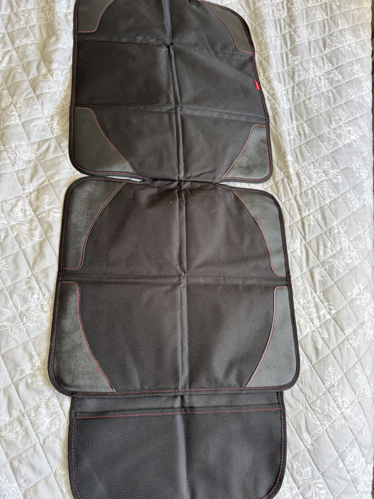 Car Seat Protector, 2 Pack Carseat Protector with Thick Padding, Baby/Pets for Child Car Seat-Mesh Pockets-Waterproof-Universal Size(Black) customer photo 1