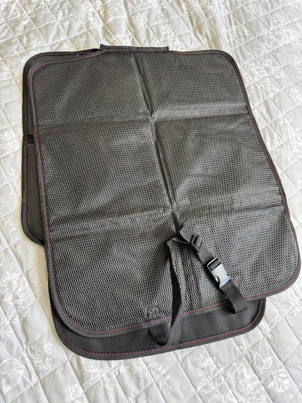 Car Seat Protector, 2 Pack Carseat Protector with Thick Padding, Baby/Pets for Child Car Seat-Mesh Pockets-Waterproof-Universal Size(Black) customer photo 2