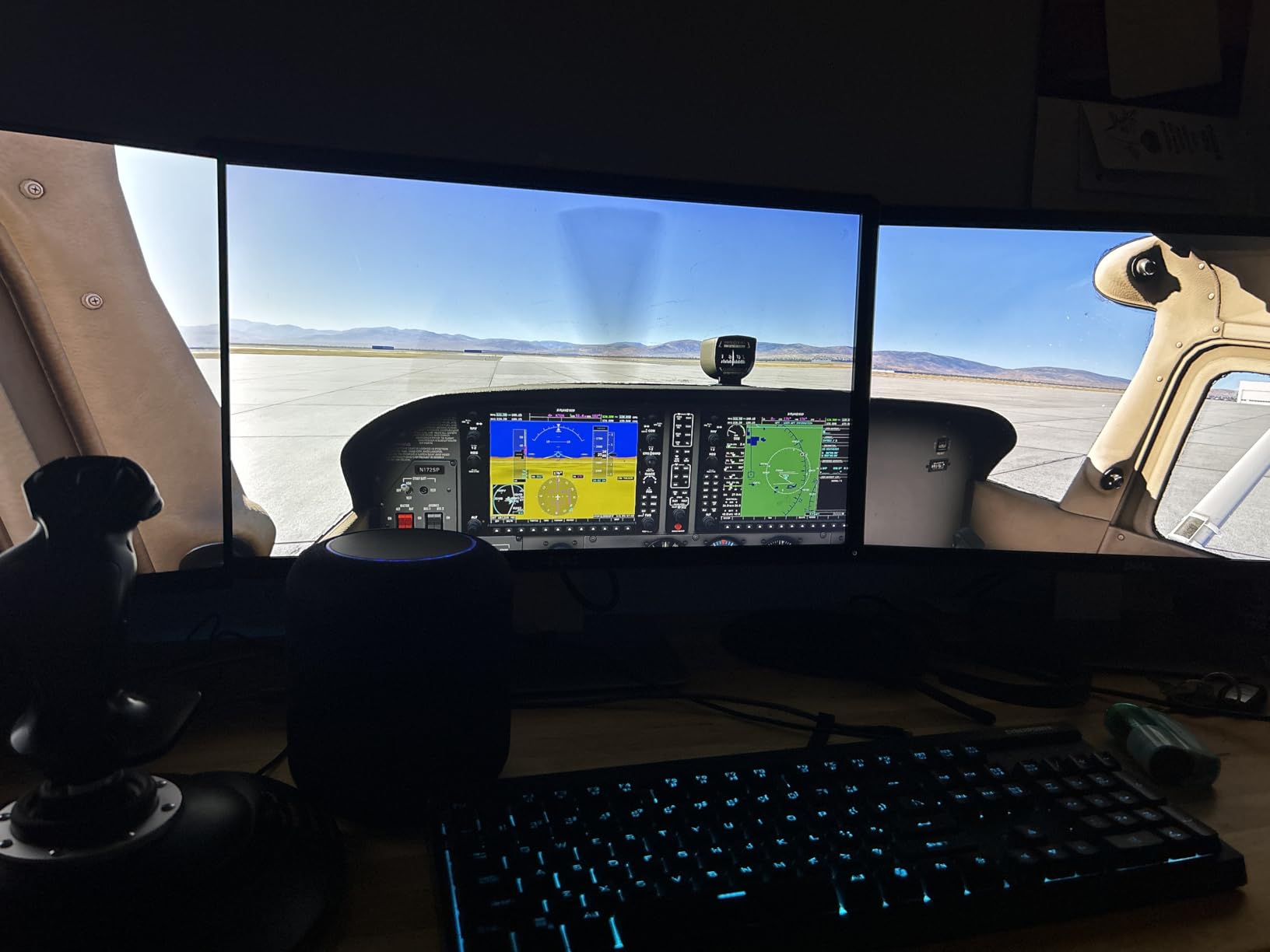 Honeycomb Aeronautical Alpha Flight Controls Yoke & Switch Panel customer photo 1