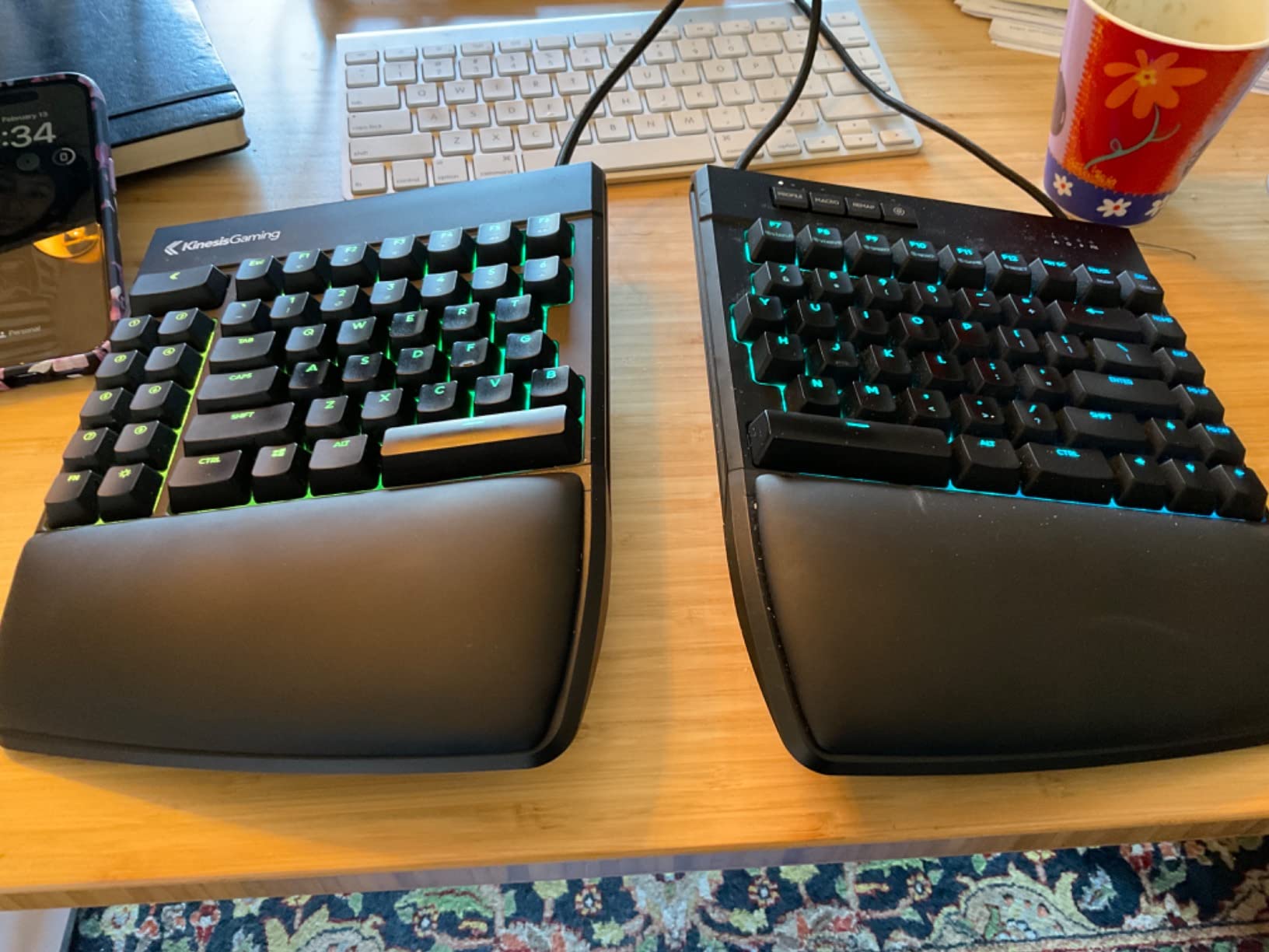 KINESIS Gaming Freestyle Edge RGB Split Mechanical USB Keyboard (MX Brown) customer photo 2