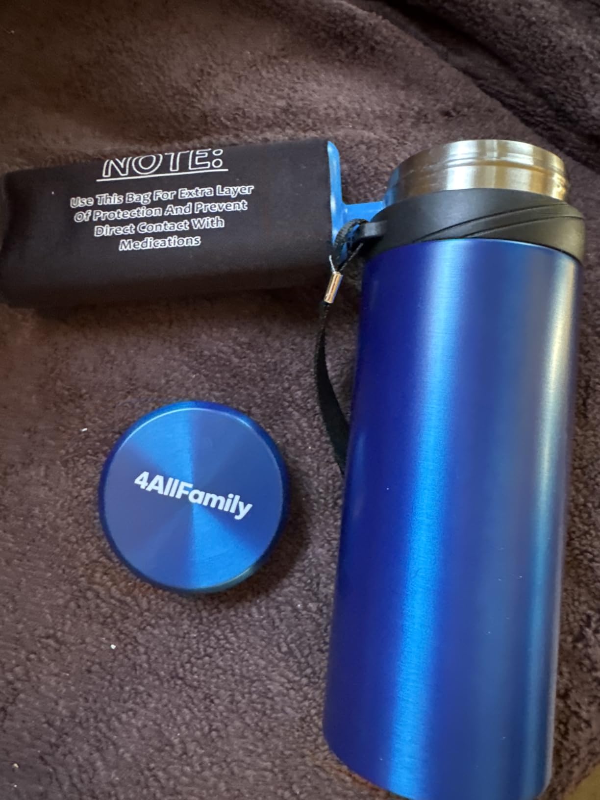 4ALLFAMILY Explorer Insulin Cooler Travel Case 3-In-1 - Insulin Travel Case TSA Approved with 72h Cooling - Blue USB Powered Medicine Cooler + Ice Pack for Temperature-Sensitive Meds customer photo 2