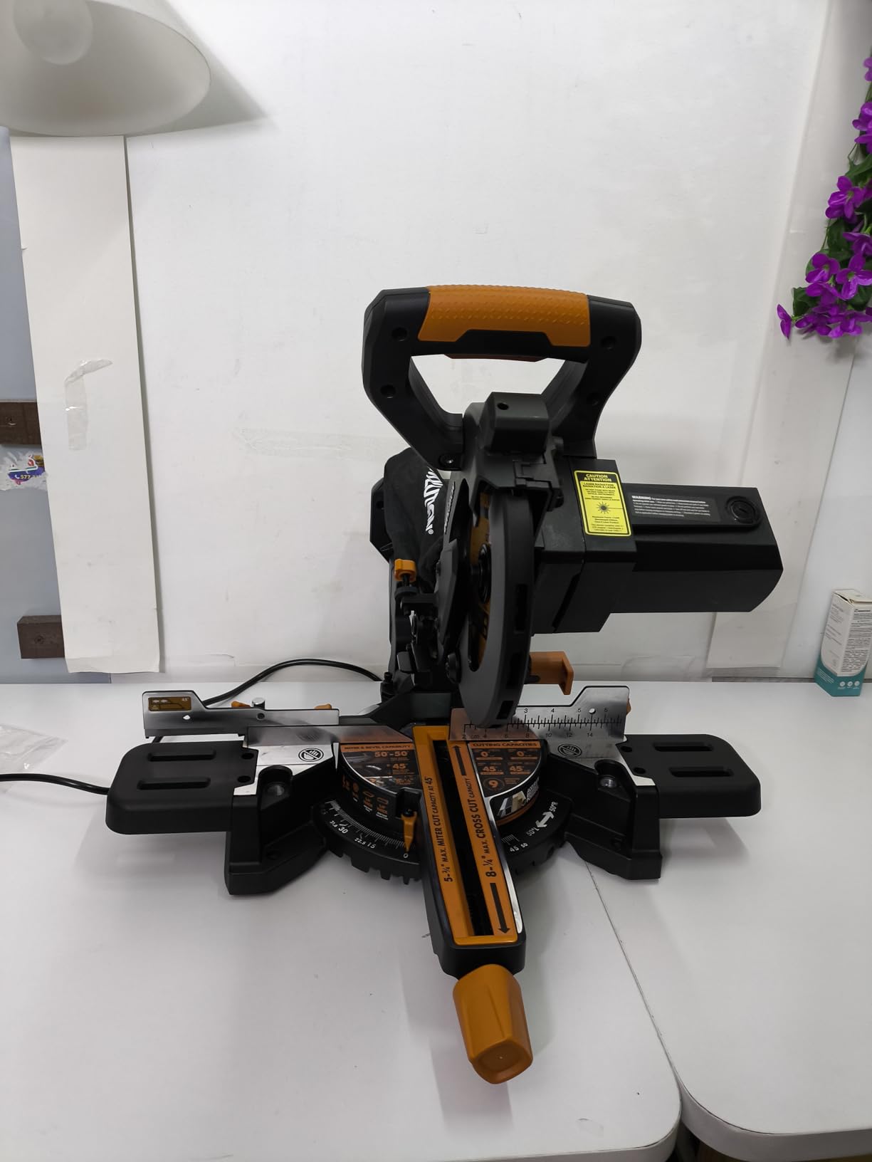 Evolution Power Tools R185SMS+ Sliding Miter Saw with Multi-Material Cutting, 45 Degree Bevel, 50 Degree Miter, 210 mm Slide, Blade Included Cuts Wood Plastic Metal and More, 7-1/4 customer photo 2