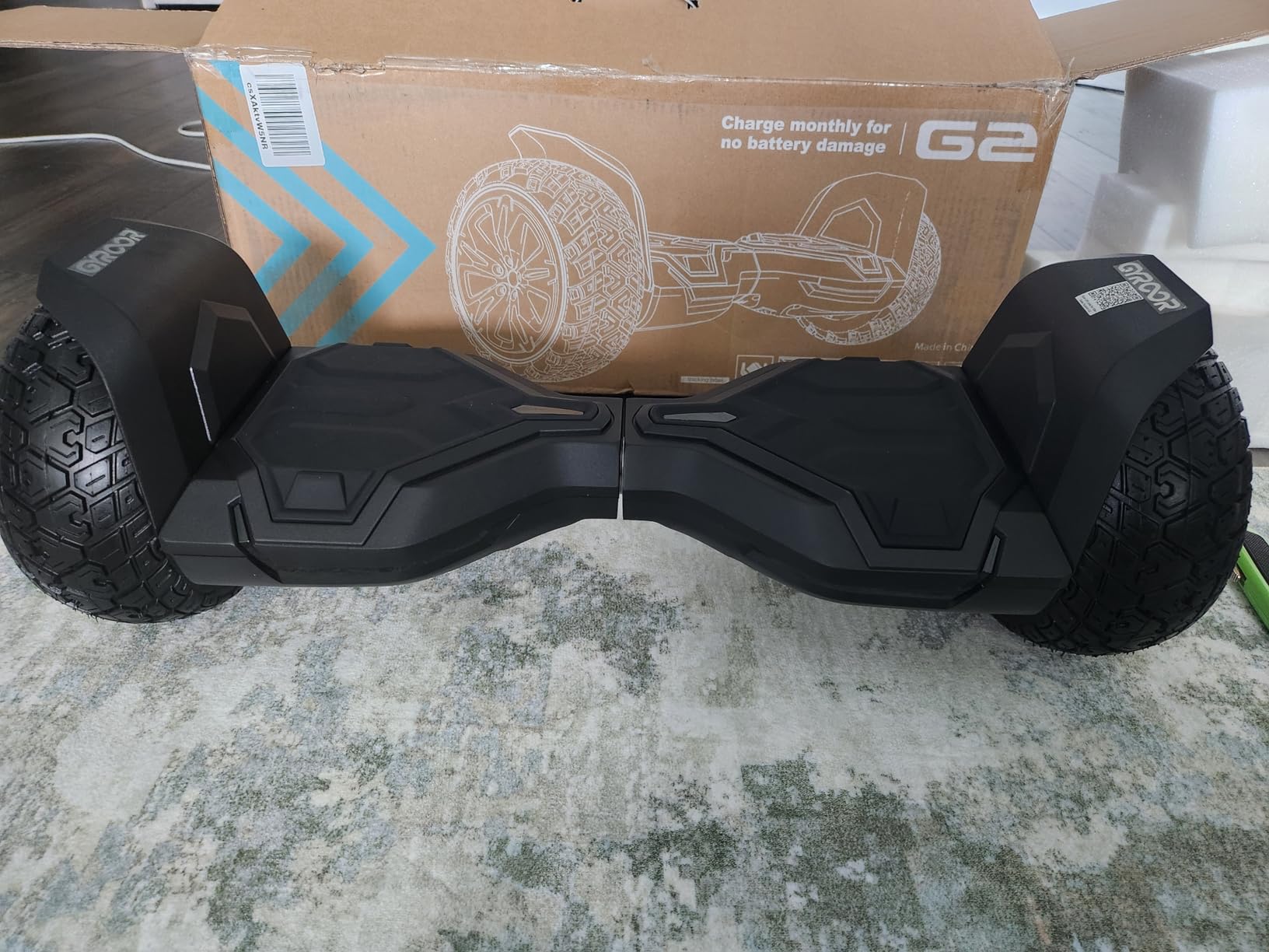 Gyroor Warrior 8.5 inch All Terrain Off Road Scooter with Bluetooth Speakers and LED Lights,Self Balancing Scooter for Kids ages 6-12 and Adults customer photo 2