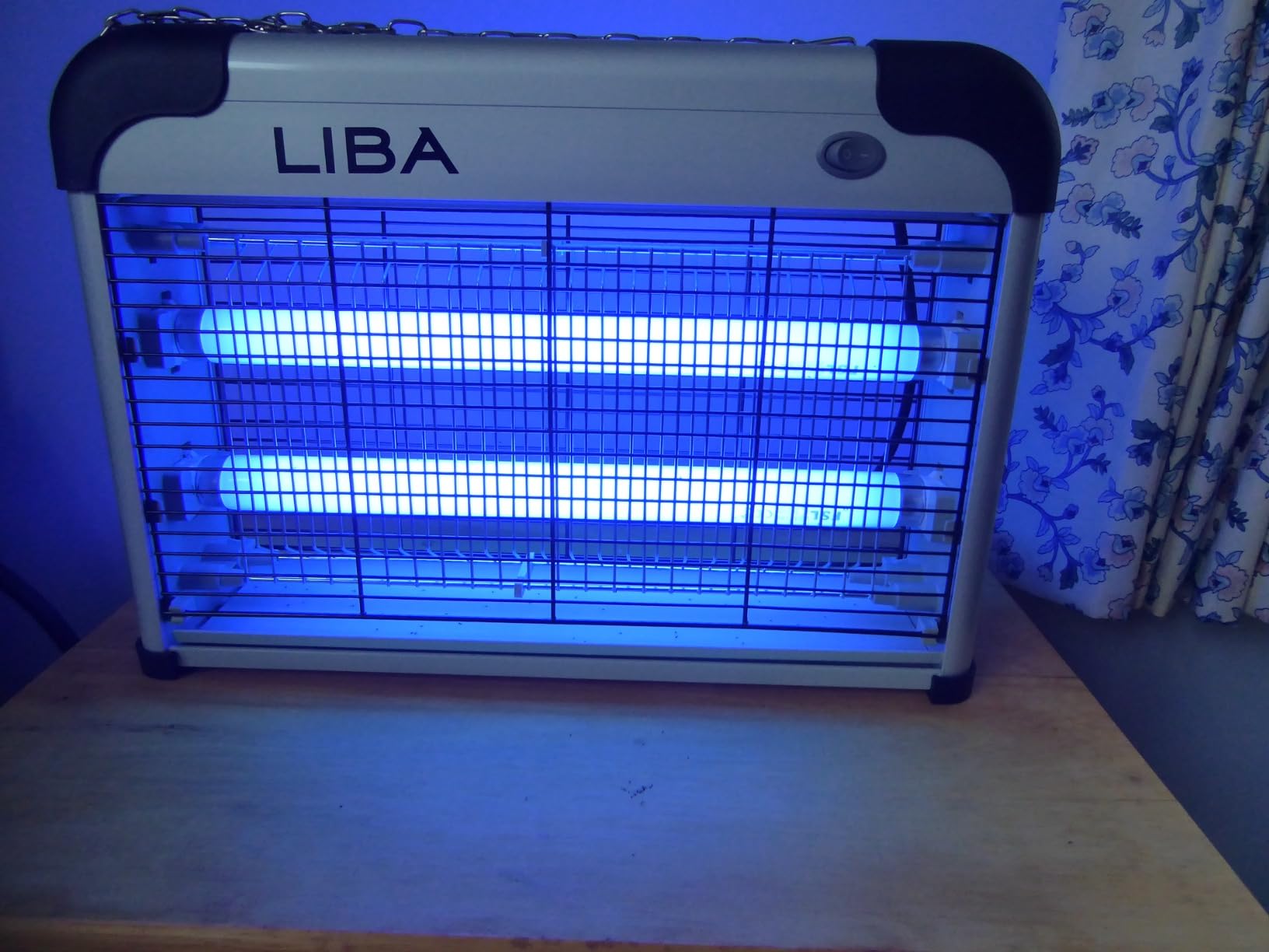 LiBa Electric Bug Zapper (2-Pack) Indoor Insect Killer - (4) Extra Replacement Bulbs - Fly, Mosquito Killer and Repellent - Lightweight, Powerful 2800V Grid, Easy-to-Clean, Removable Washable Tray customer photo 1