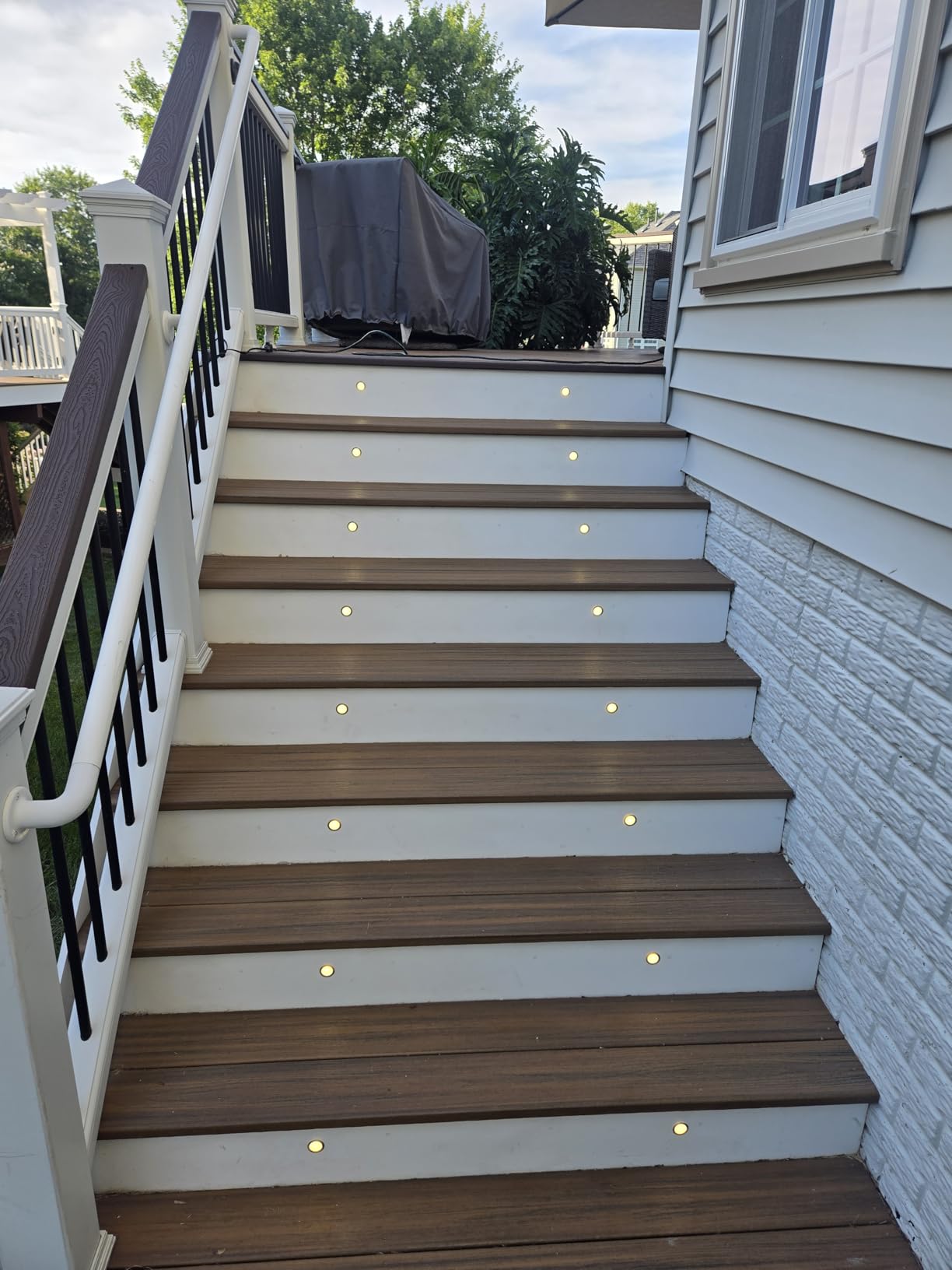 SMY Lighting 10 Pack Recessed LED Deck Light Kits with Protecting Shell, 32mm, Warm White, IP67 Waterproof, 12V Low Voltage, for Outdoor Garden, Patio, Stair, Kitchen Decoration customer photo 1