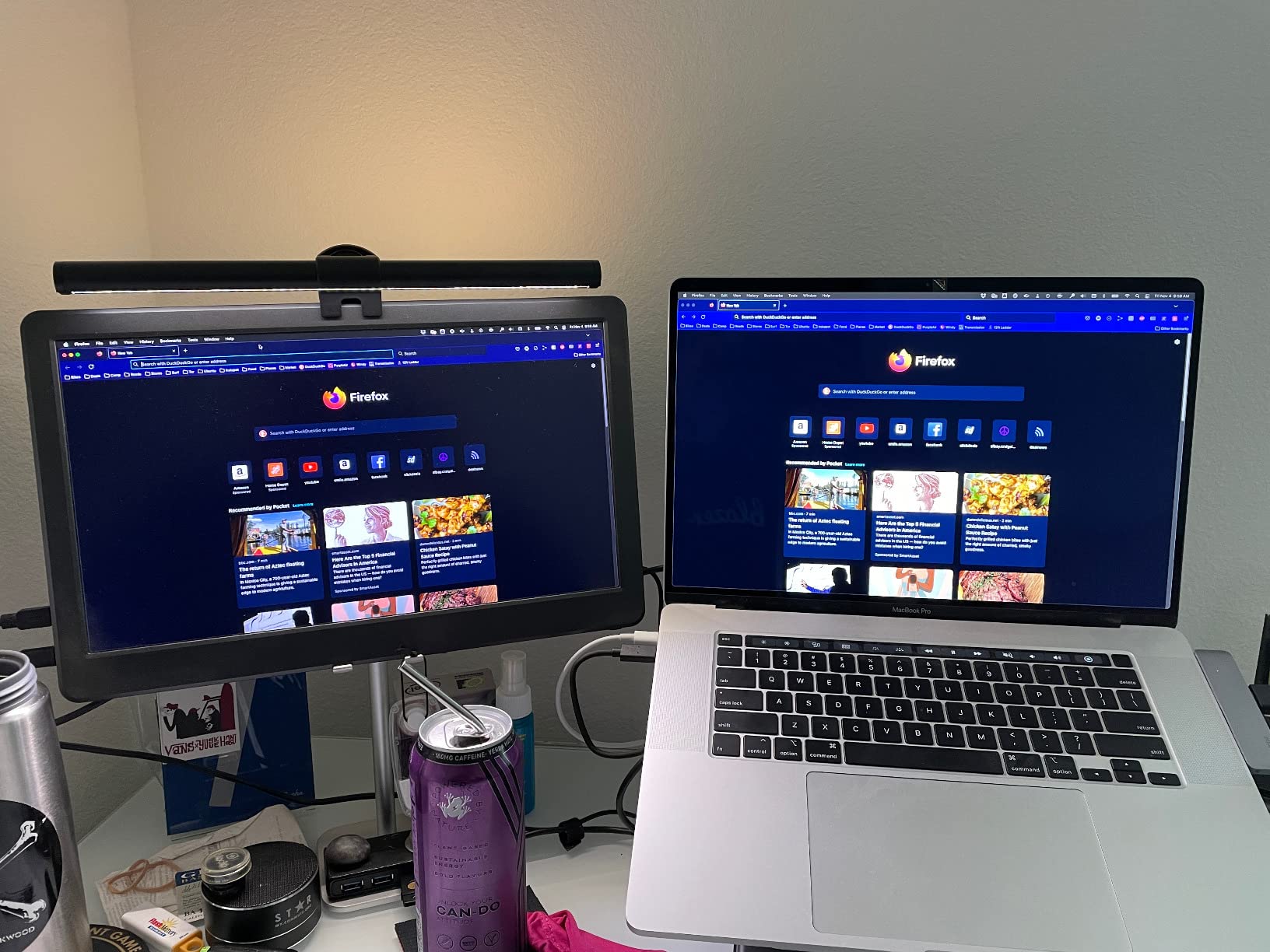 OOWOLF Monitor Light Bar, Screen Light Bar for Laptop, Keyboard light, CRI≥95 Desk Lamp for Eye-Caring, No Glare, Dual Light, Filter Blue-Light, 3-Color Mode, Memory Dimming customer photo 2