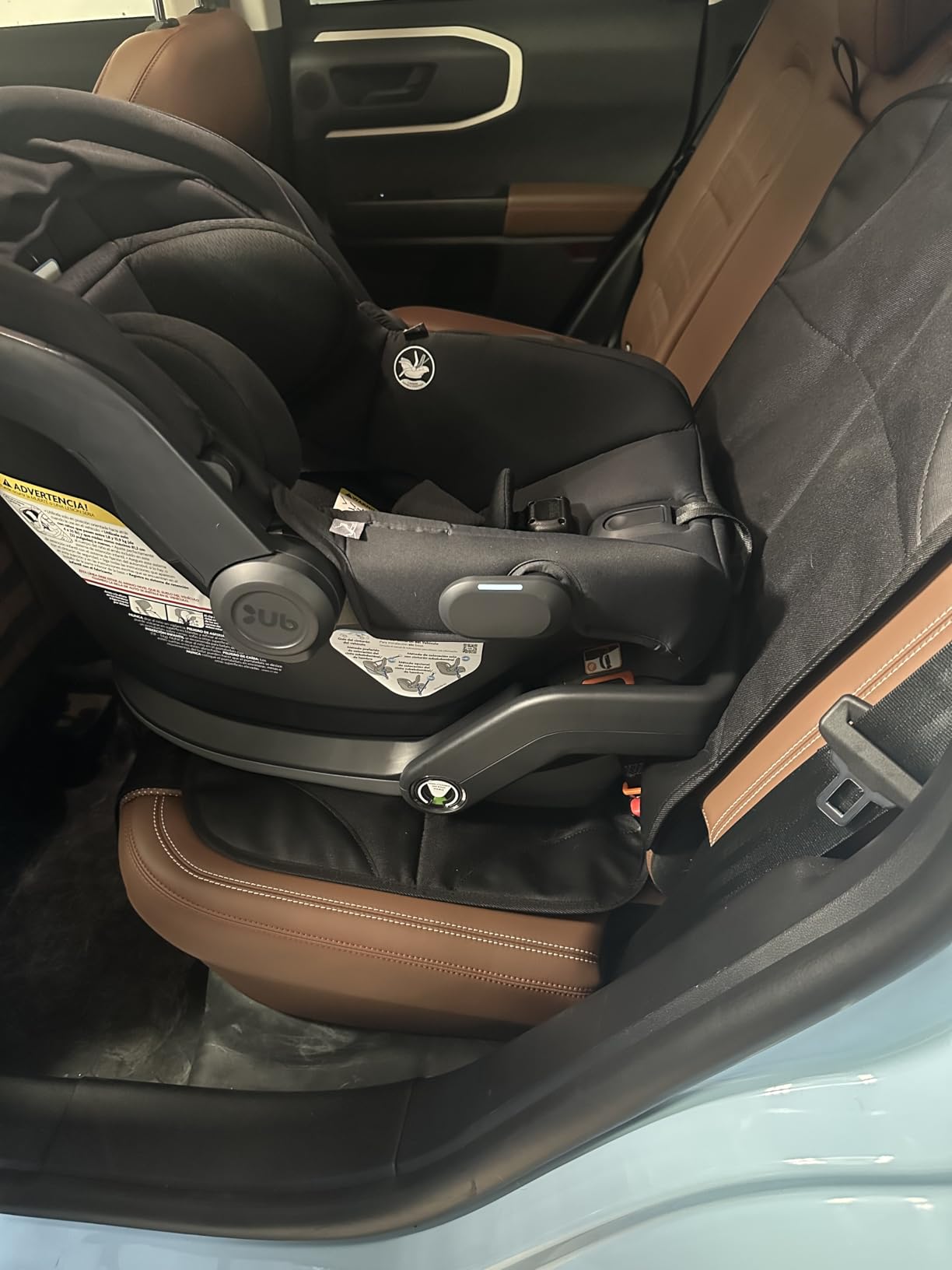 SMART ELF Car Seat Protector, 2Pack Seat Protector Protect Child Seats with Thickest Padding and Non-Slip Backing Mesh Pockets for Baby and Pet,Sedan SUV Truck (Black) customer photo 1