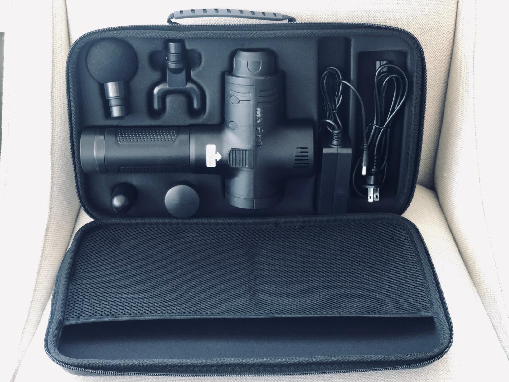 Opove M3 Pro 2 Massage Gun Deep Tissue Percussion Muscle Massager for Workout, Handheld Percussive Therapy Fascia Gun for Athletes Fast Recovery 4-8 Hours Long Battery Life, Powerful, Quiet, Black customer photo 2