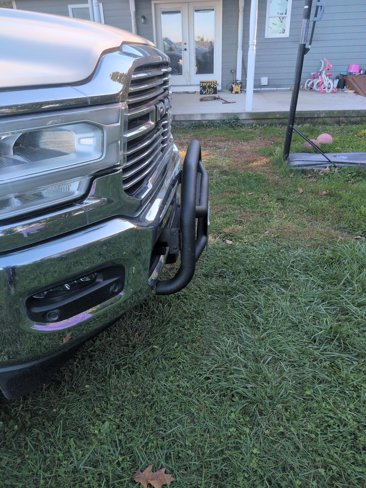 Tyger Auto TG-GD6D60528 Front Bumper Guard Compatible with 2019-2024 Dodge Ram 2500 3500 | Not Fit Power Wagon Trim | Textured Black | Light Mount | Bull Bar customer photo 1