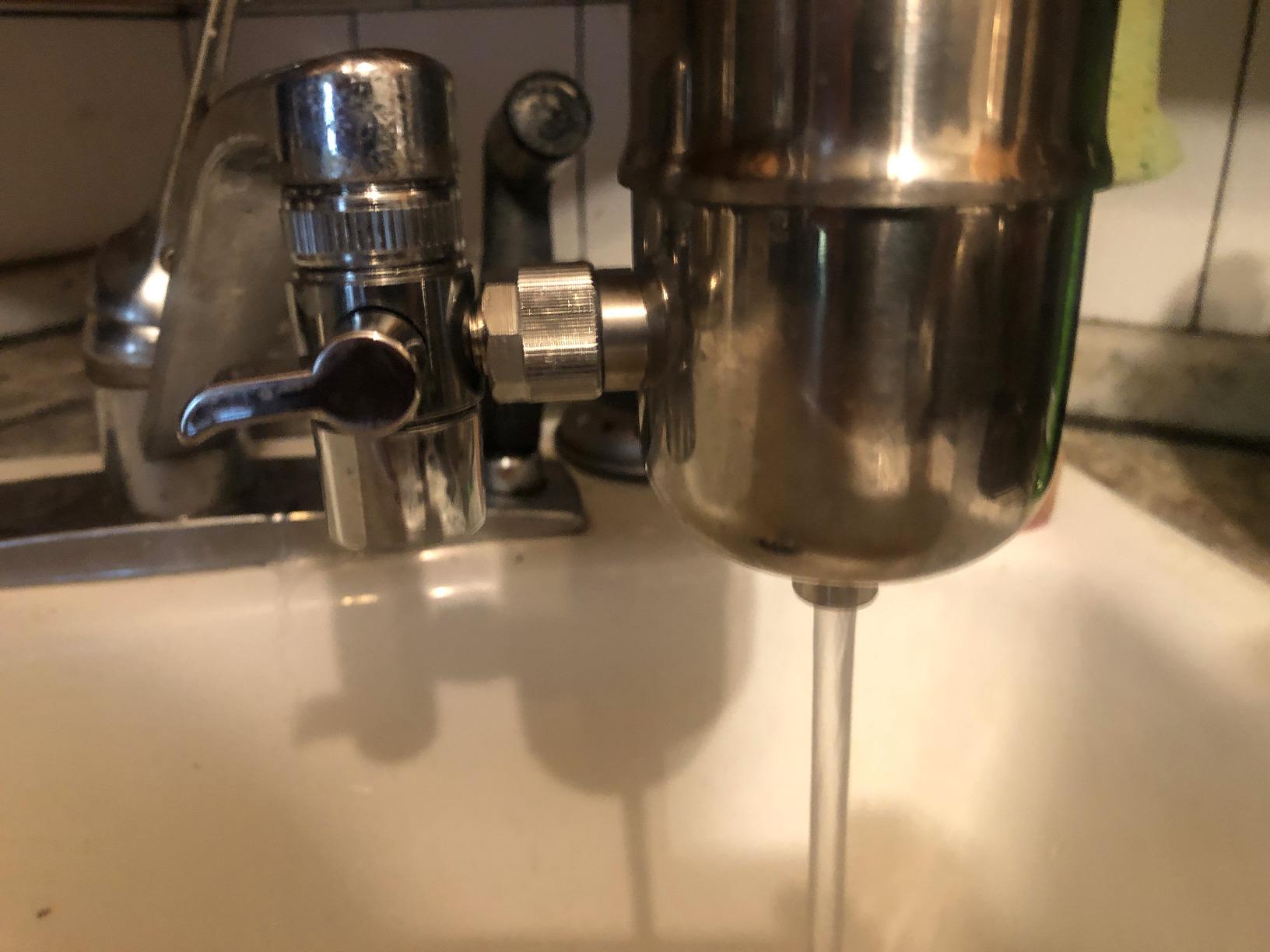 WINGSOL Stainless Steel Water Filter for Sink Faucet, NSF/ANSI 42&53, 360° Rotating Tap Purifier Reduce PFAS, Lead, Chlorine & Microplastics, 350 Gallons Long-Lasting Reinforced Housing Built-to-Last customer photo 1