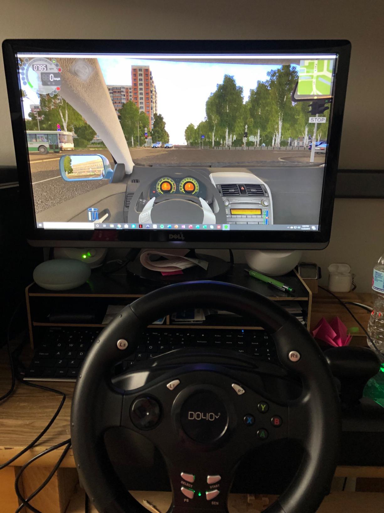 DOYO Racing Wheel - Gaming Steering Wheel for PC, 270 Degree Driving Simulator Race Xbox Steering Wheel and Pedals with Dual Vibration for PS4, Xbox One, Xbox Series X|S, PS3, Switch, Android customer photo 2