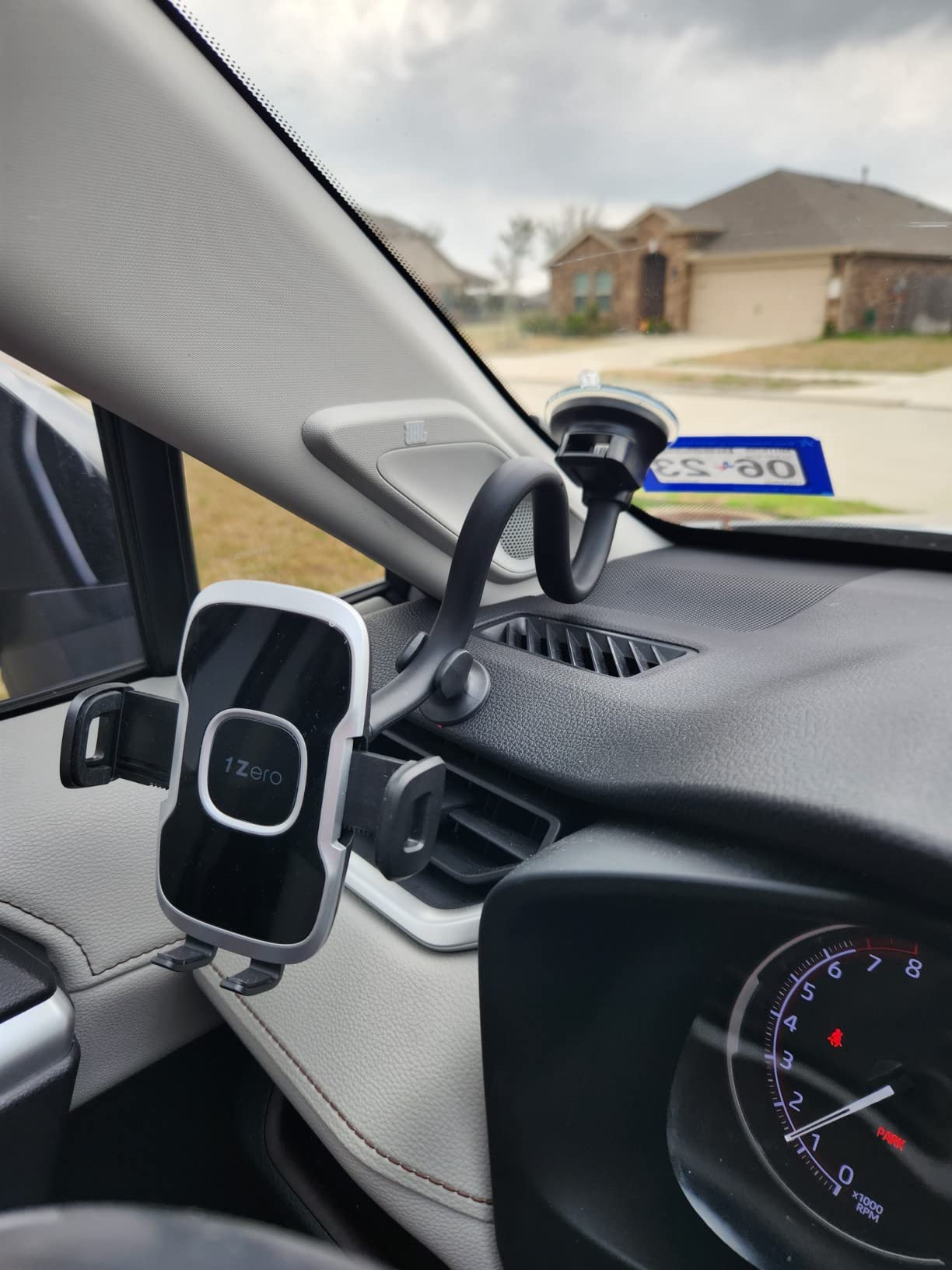 1Zero Solid Car Truck Phone Mount with 14-Inch Gooseneck Long Arm customer photo 2