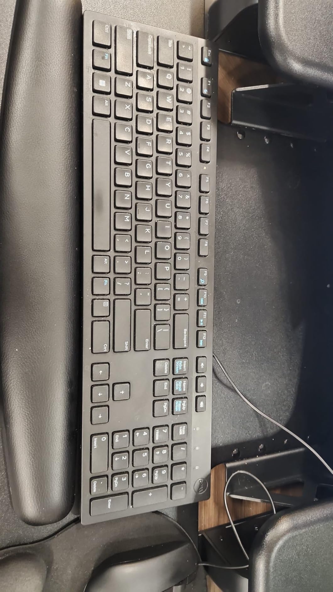 Silicone Keyboard Skin Cover Compatible with Dell Desktop KM636 KB216 Keyboard, Dell Optiplex 5250 3050 3240 5460 7450 7050, Dell Inspiron AIO 3475 3670 3477 All-in one Desktop Keyboard (Pink Ombre) customer photo 2