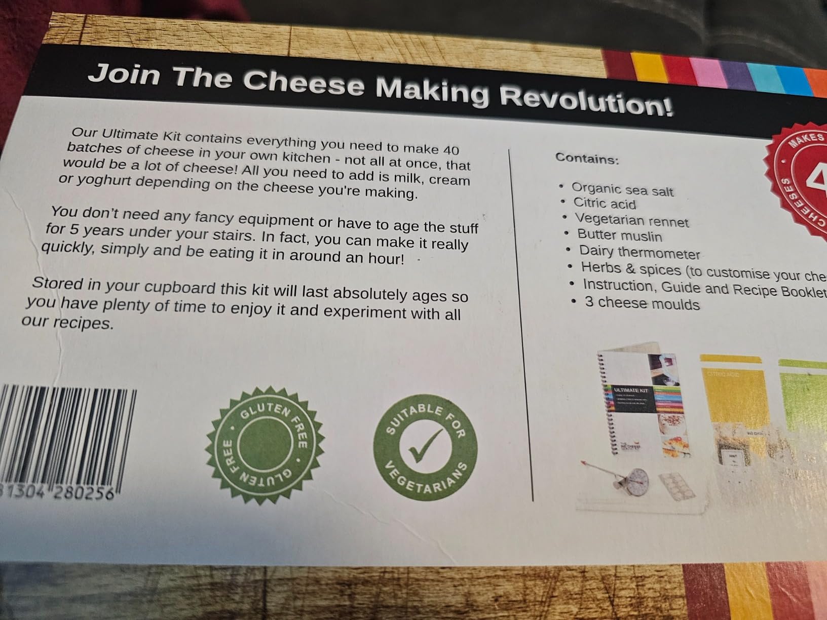The Ultimate Cheese Making Kit - DIY Kit for 10 Cheeses: Mozzarella, Mascarpone, Feta, Ricotta - Includes Rennet & Instruction Booklet customer photo 1