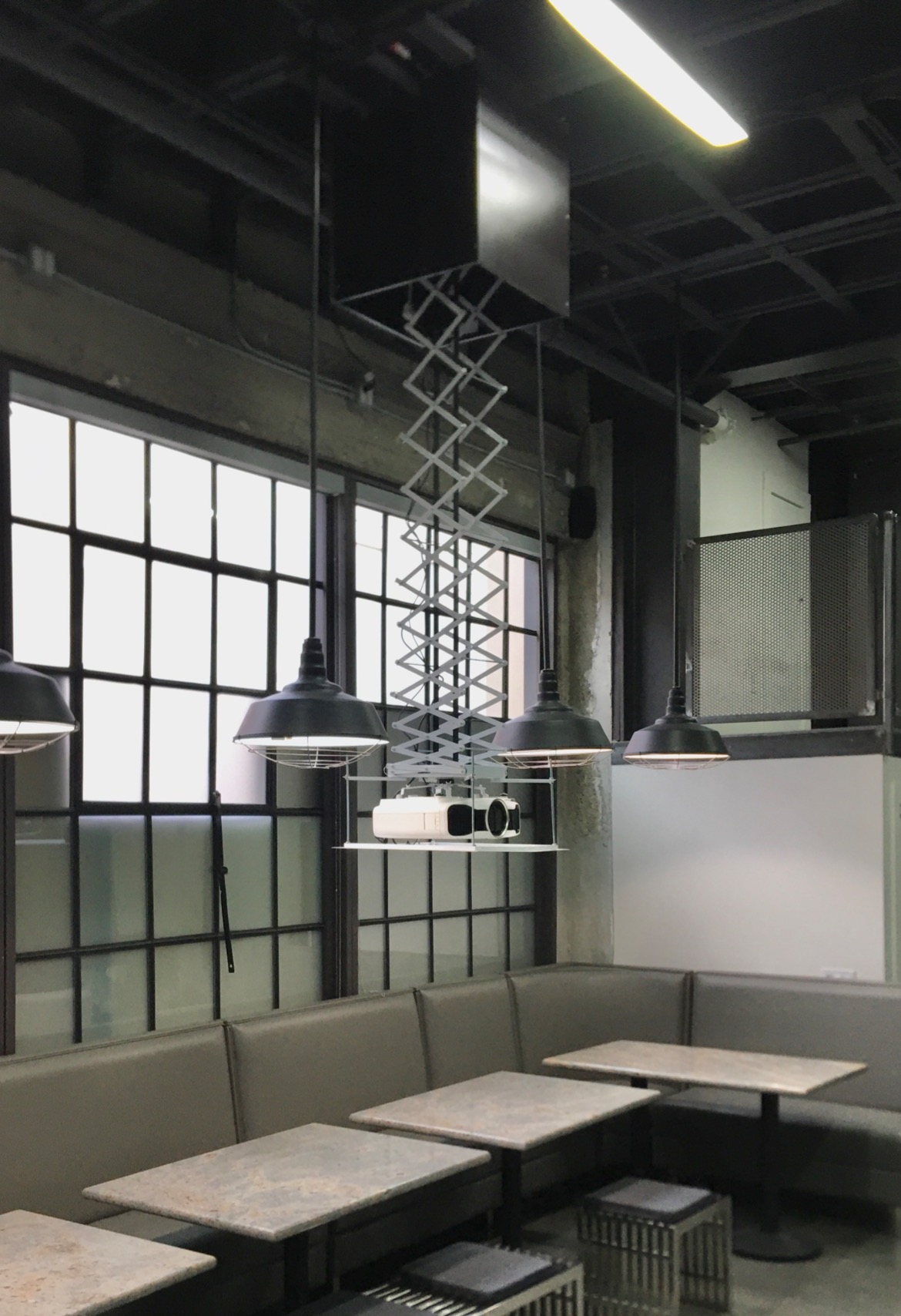 CGOLDENWALL 1m Hidden Projector Lift Motorized Projector Mount Ceiling Mount, 44lbs Capacity, 18.9