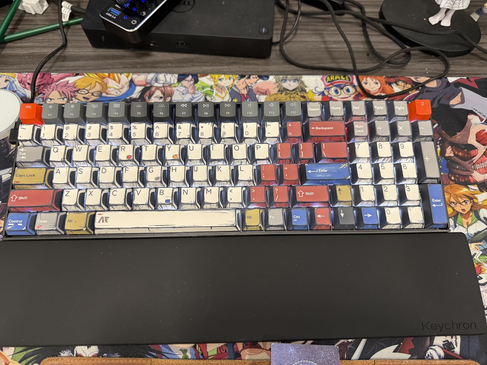 Keychron K4 96% Layout 100 Keys Wireless Bluetooth 5.1/Wired USB Mechanical Gaming Keyboard with Keychron Super Brown Switch White LED Backlight N-Key Rollover for Mac Windows PC-Version 2 customer photo 2