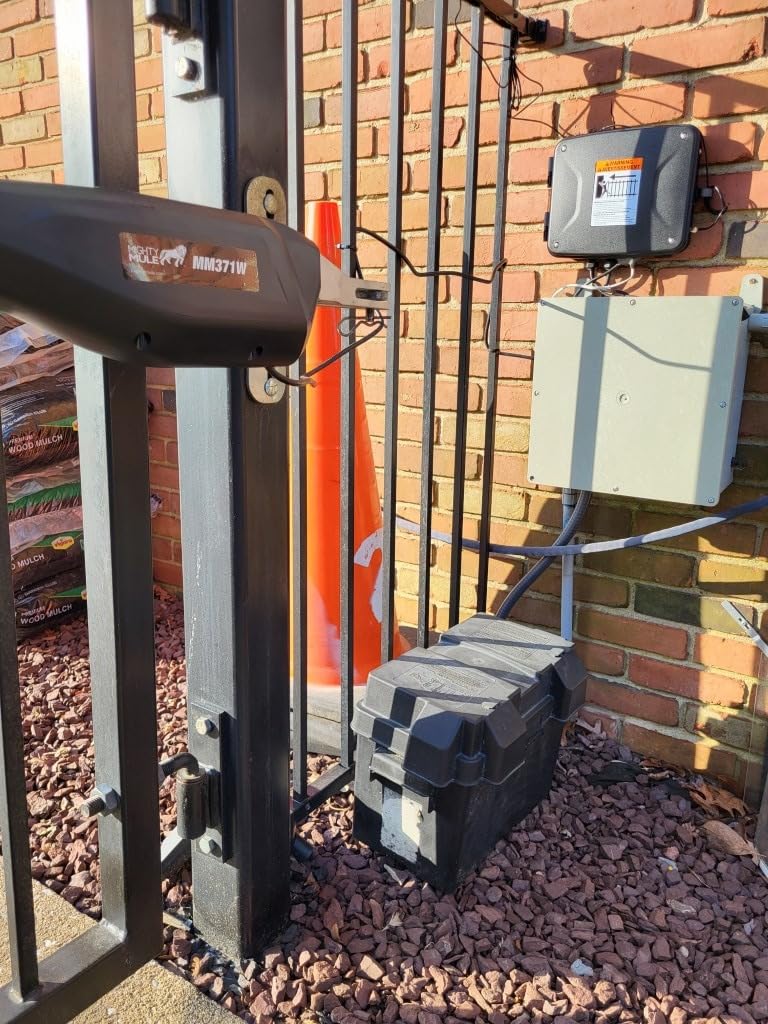 Mighty Mule MM371W Automatic Gate Opener, Smart and Solar Ready, Includes Gate Opener Remote and More-Up to 16ft Long or 550lb, Black, 1 Gate Opener Kit customer photo 2
