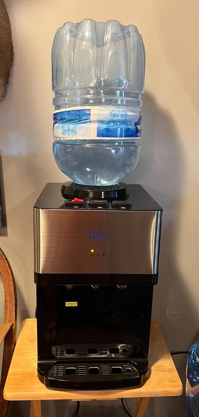 Brio Limited Edition Top Loading Countertop Water Cooler Dispenser with Hot Cold and Room Temperature Water. UL/Energy Star Approved customer photo 1