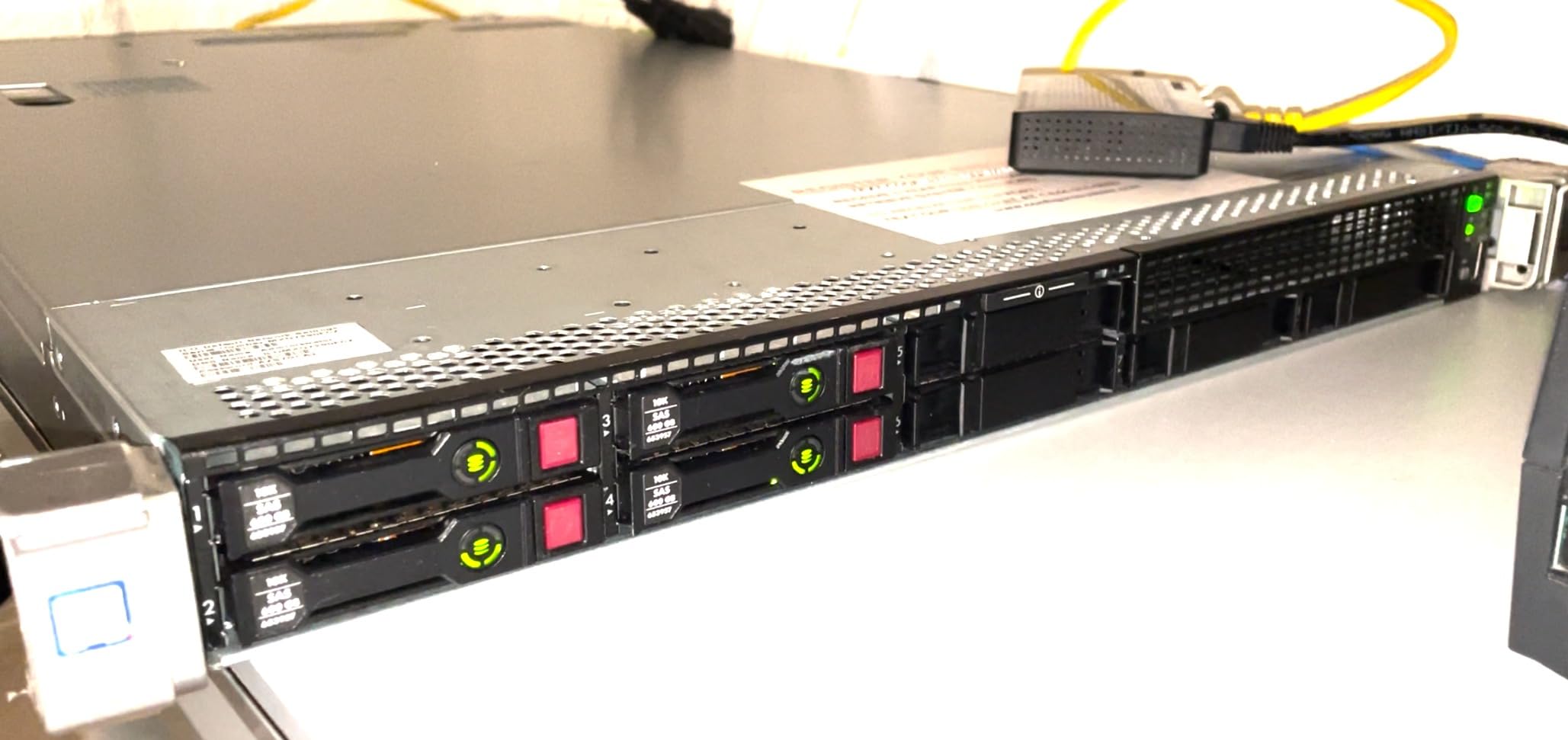 HP Enterprise Proliant DL360 G9 Server with 2X E5-2650v3 20 Cores, 32GB DDR4 Registered, P440 RAID, 4X 600GB SAS Hard Drives, Black, Rack Mount, Metal customer photo 1