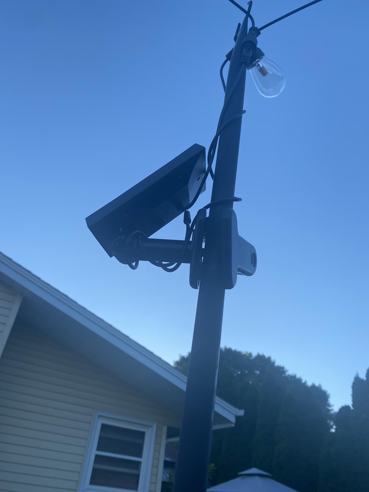 Brightech Ambience Pro Solar Powered Outdoor String Lights, 48 ft Commercial Grade Waterproof Patio Lights, 15 Edison Bulbs, Shatterproof LED customer photo 2