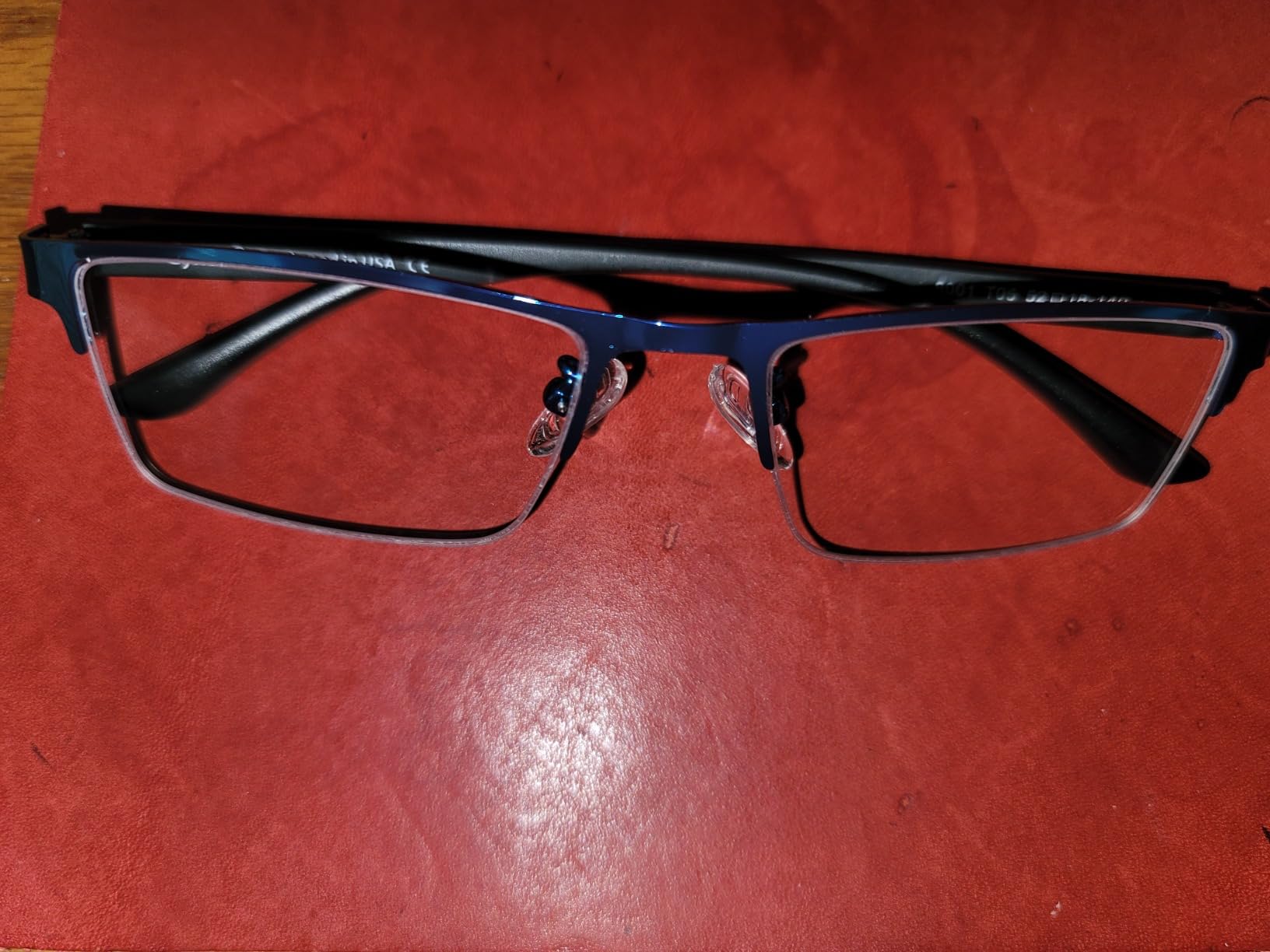 Cyxus 11g Titanium Blue Light Blocking Glasses Men Woman Rimless Ultralight Computer Gaming Office Study Eyeglasses 8602 customer photo 2