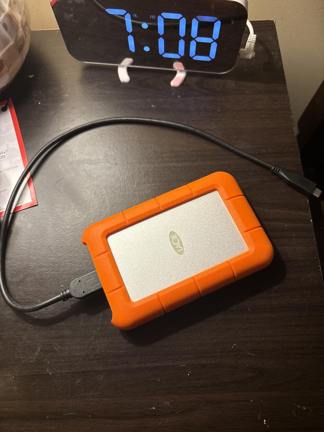 LaCie Rugged 5TB Portable External HDD - USB 3.0/2.0 Compatible, Shock/Dust/Rain Resistant for Mac & PC, Orange, Grey customer photo 1