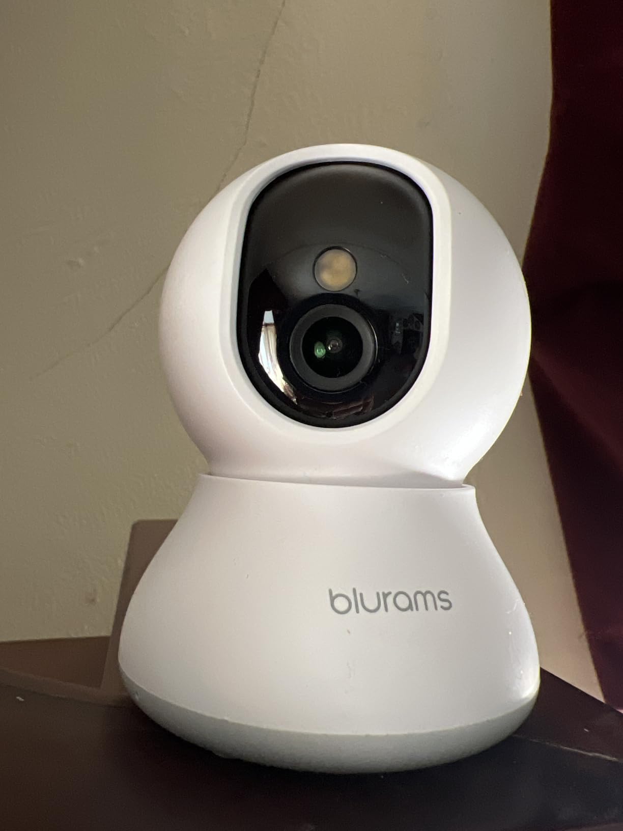 Security Camera 2K, blurams Baby Monitor Dog Camera 360-degree for Home Security w/Smart Motion Tracking, Phone App, IR Night Vision, Siren, Works with Alexa & Google Assistant & IFTTT, 2-Way Audio customer photo 2