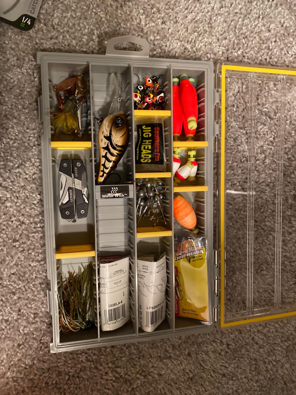 Plano EDGE 3600 Premium Tackle Utility Box, Gray and Yellow with Clear Lid, Rust-Resistant and Waterproof, Customizable Tackle Protection Organization customer photo 1