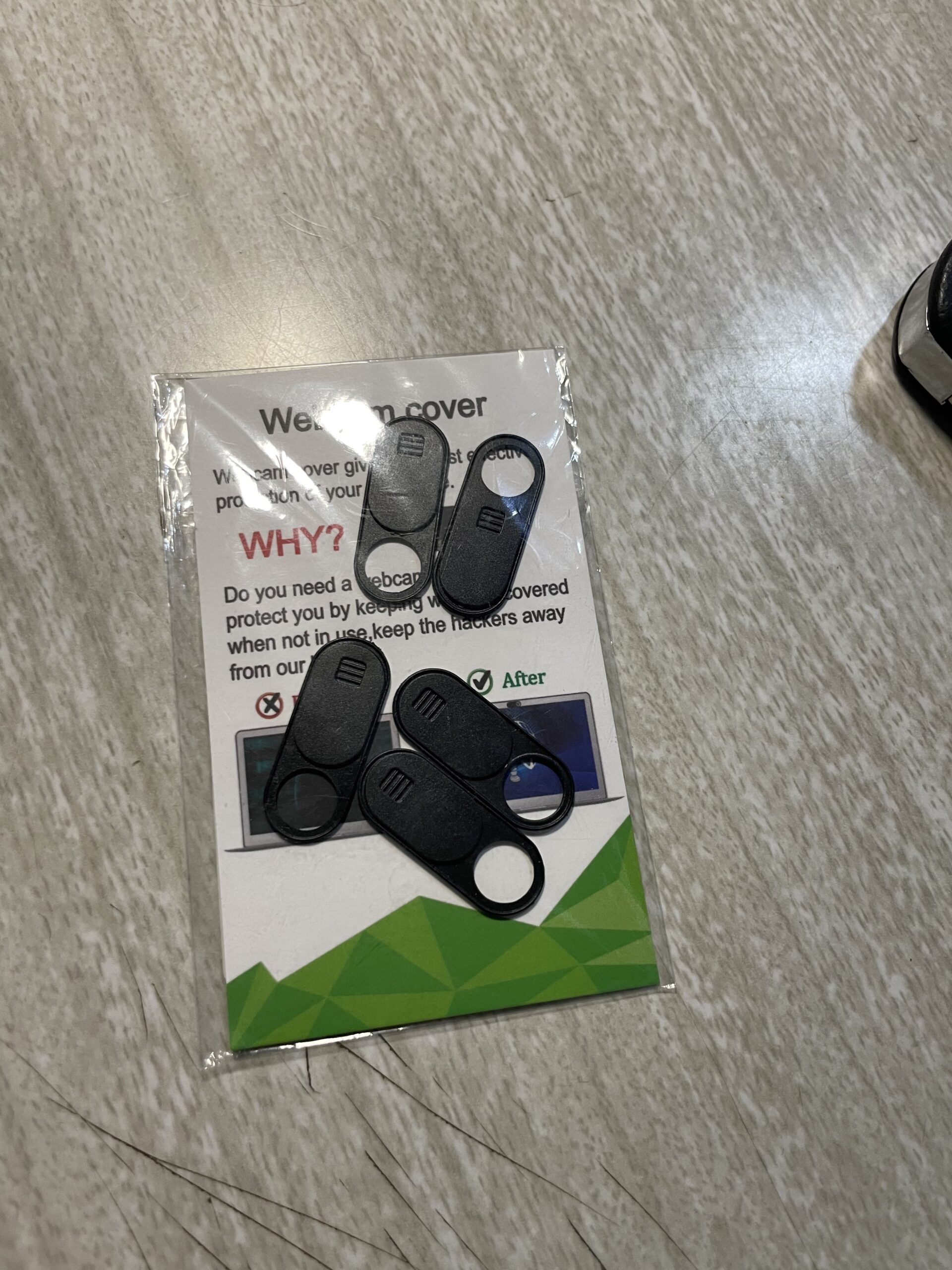 Webcam Cover Slide, Ultra Thin Round Hole Laptop Camera Cover Slide Blocker for Computer MacBook Pro iMac PC Tablet Notebook Surface Pro Echo Show Camera, Ultra Thin Privacy Protector (6 pack) customer photo 2