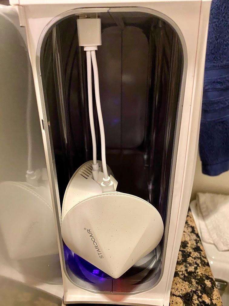 HomeSoap XL UV Light Sanitizer | 360° UV Sanitizing Box & Charger | Large Capacity | Sanitizes Tablets, Baby Bottles, Remotes, Toys & More (Black) customer photo 2