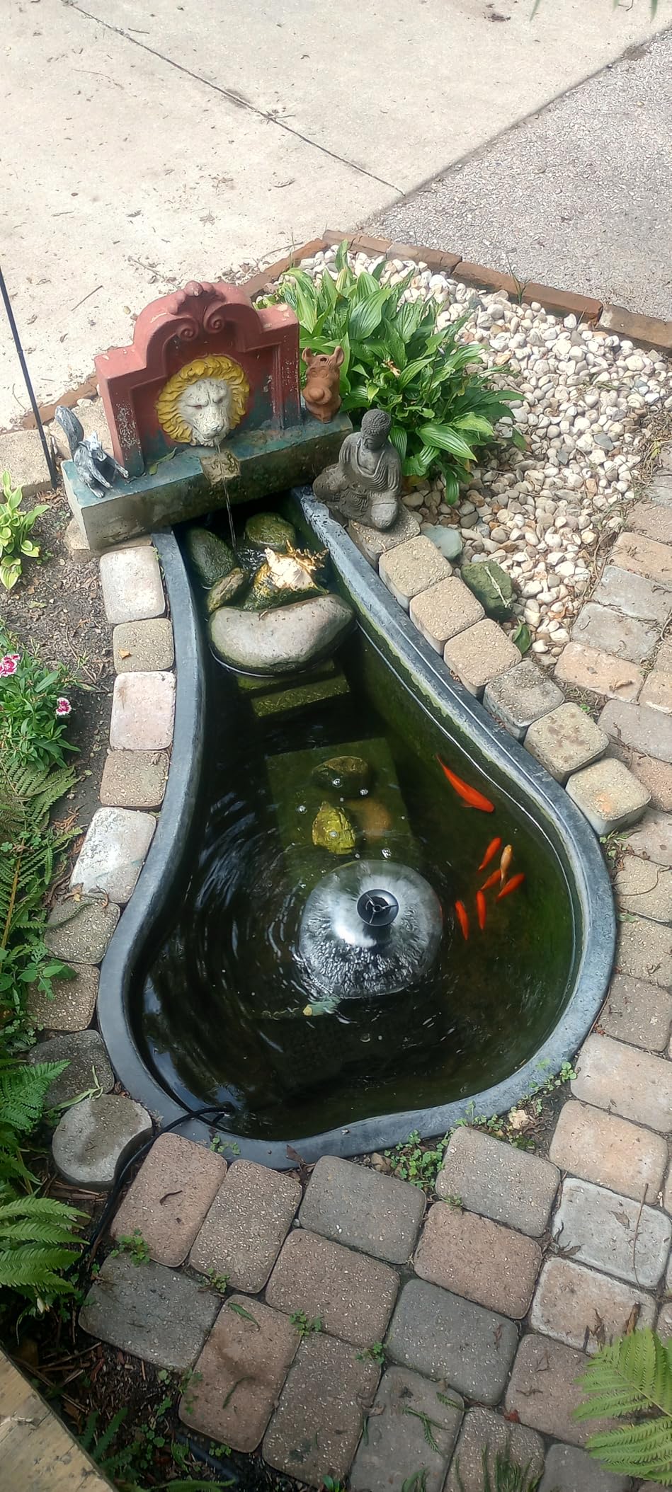 VIVOHOME 530 GPH Submersible Pond Filter Pump Fountain Kits with Sterilizer Suitable for Ponds of 920 Gallons, Water Pump Built In customer photo 1