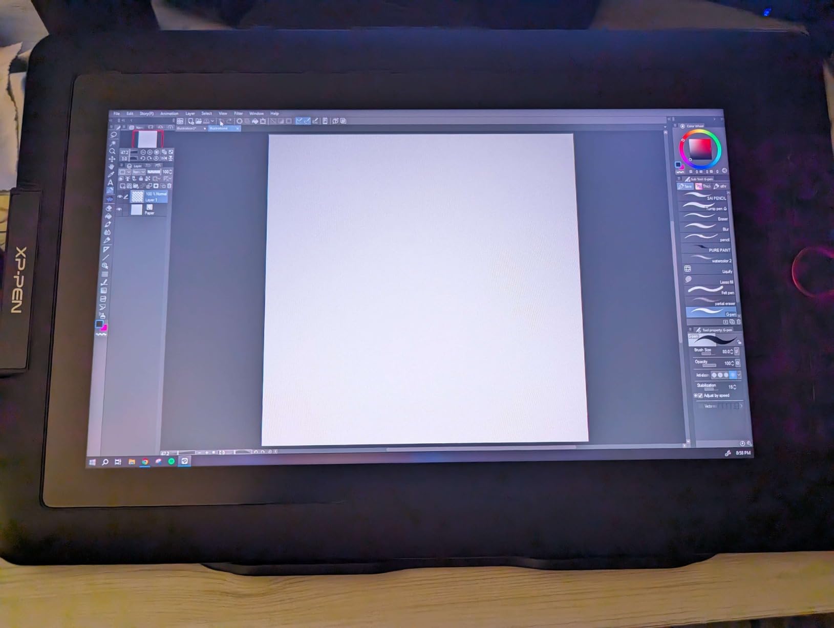 Drawing Tablet with Screen XPPen Artist 22R pro Computer Graphics Tablet 120% sRGB with Battery-Free Stylus Full-Laminated Technology, 21.5 inch Pen Display with 20 Shortcut Keys & 2 Red Dial(Black) customer photo 2
