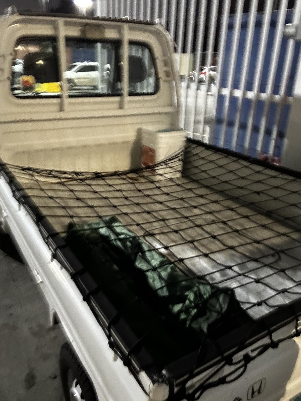 Cargo Net for Pickup Truck Bed (4'x6' Stretches to 8'x12') Double Thick Heavy Duty Pickup Truck Bed Organizer Accessories - 12 Metal Carabiners, Bungee Mesh Accessory with Strap Hooks customer photo 1