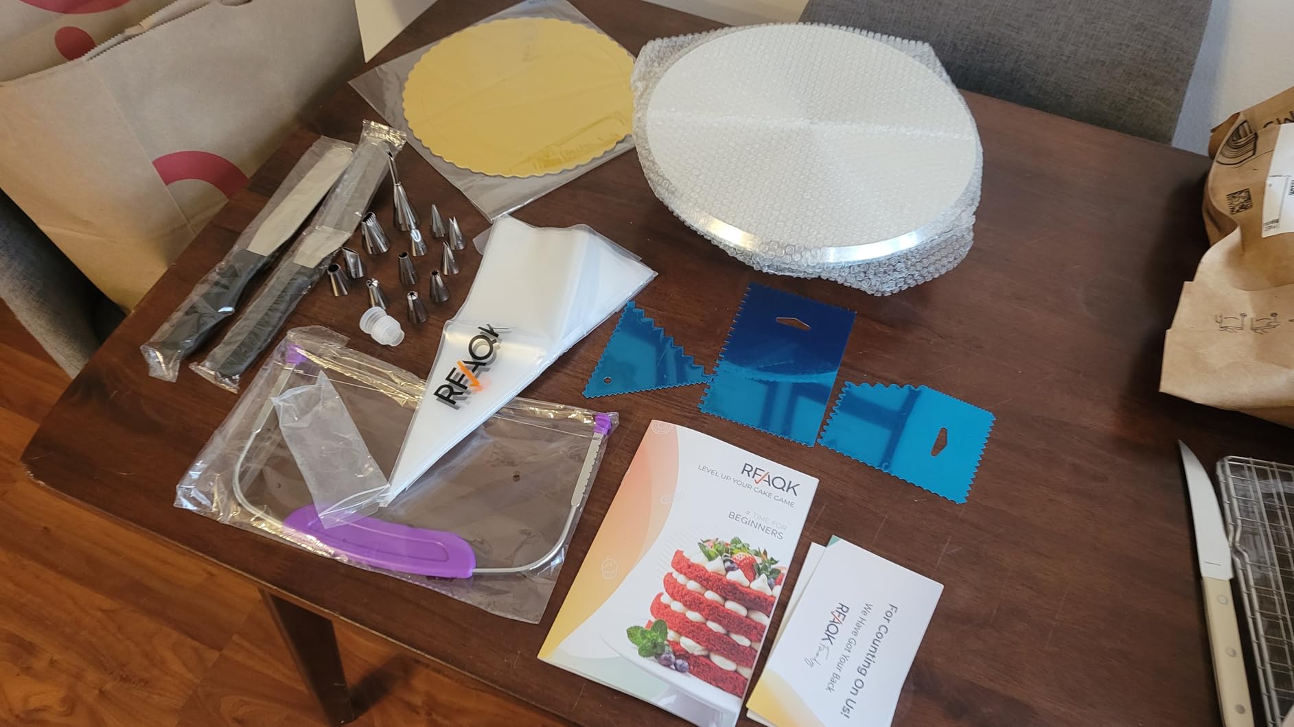 RFAQK 50PCs Cake Decorating Supplies Kit with 12