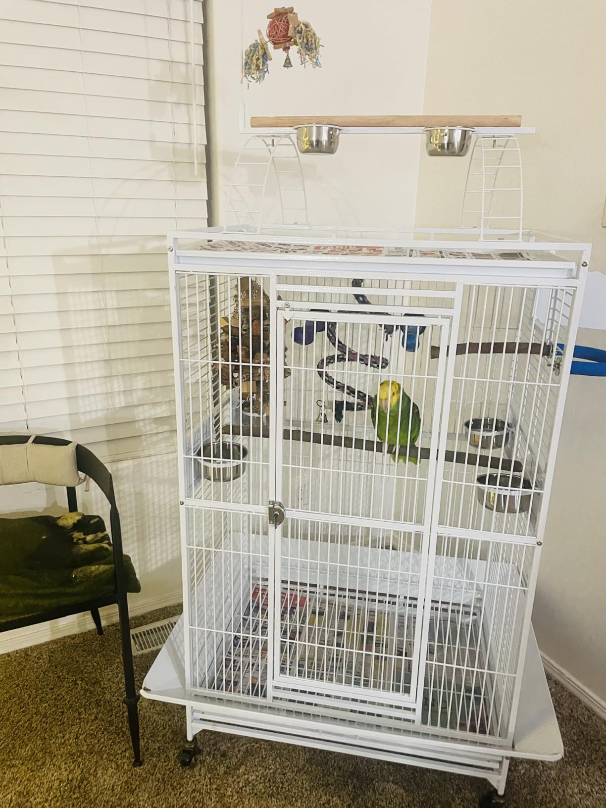 Extra Large Castle PlayTop Parrot Cage 32